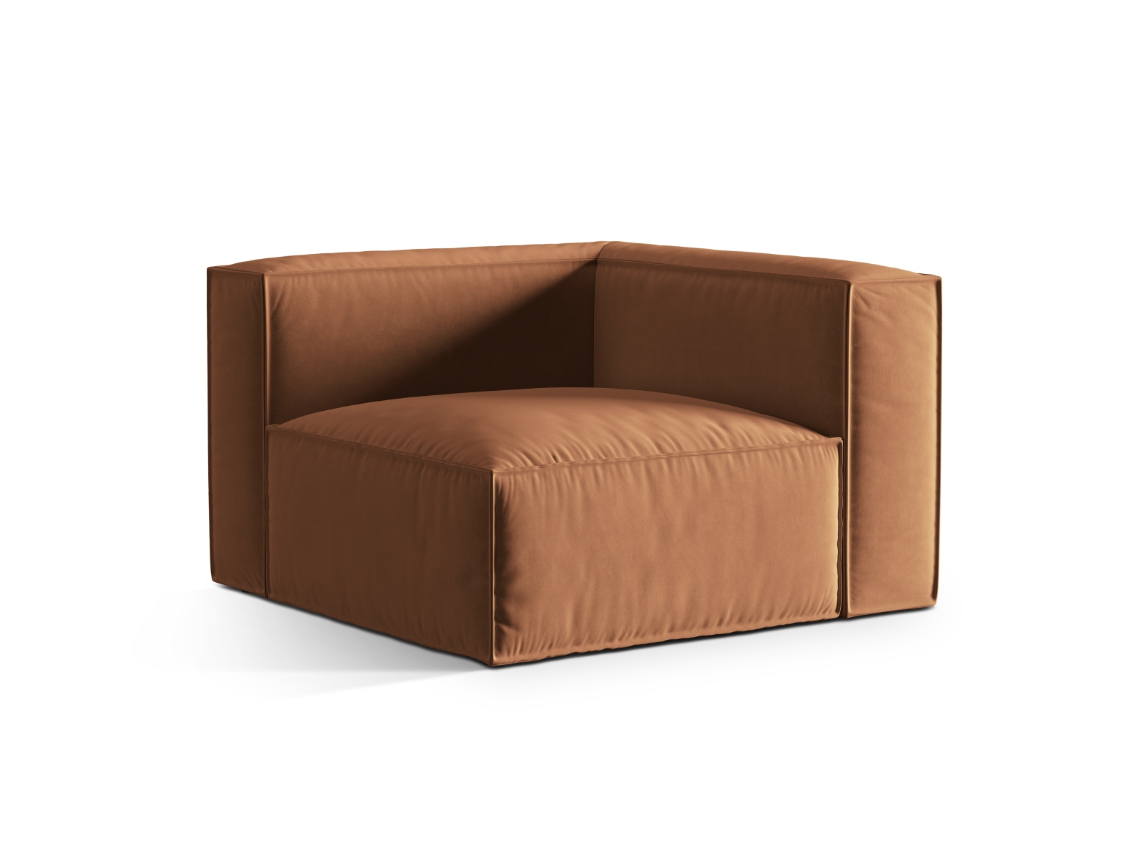 Velvet Modul Corner, "Nuria", 1 Seat, 110x110x72