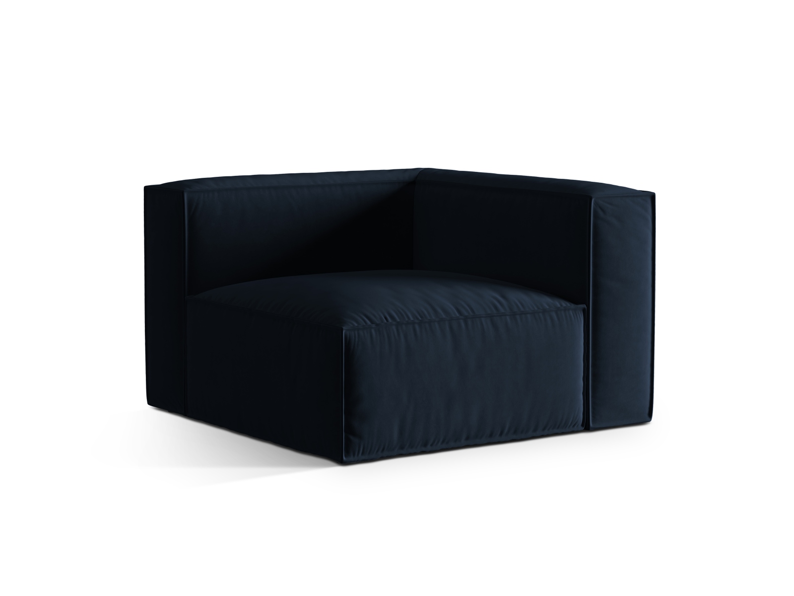 Velvet Modul Corner, "Nuria", 1 Seat, 110x110x72
