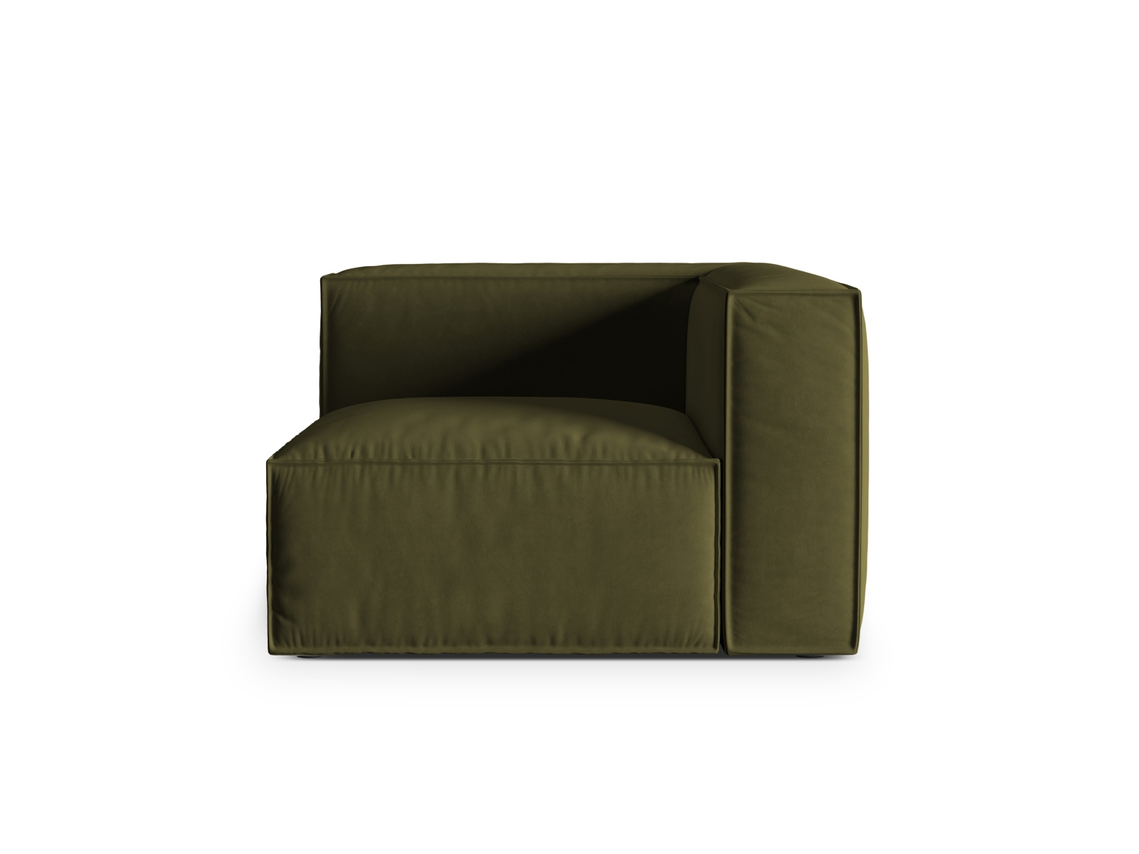 Velvet Modul Corner, "Nuria", 1 Seat, 110x110x72