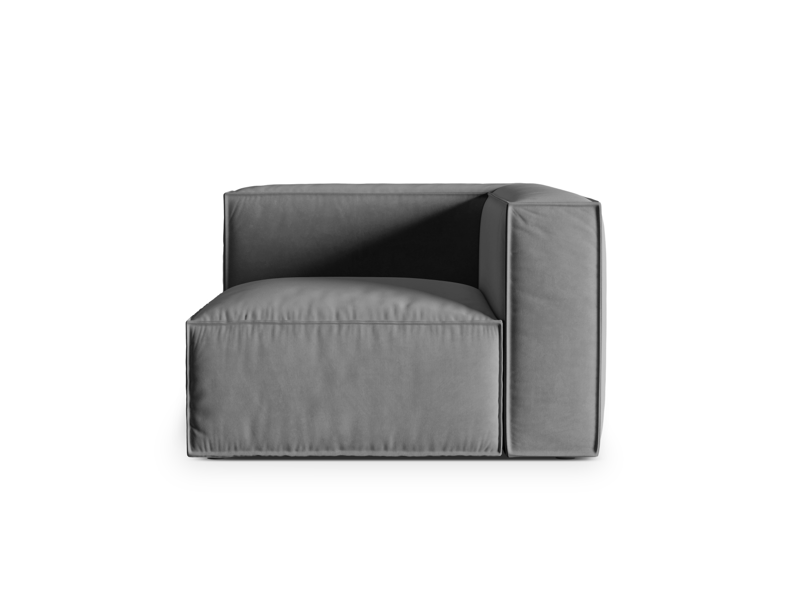 Velvet Modul Corner, "Nuria", 1 Seat, 110x110x72