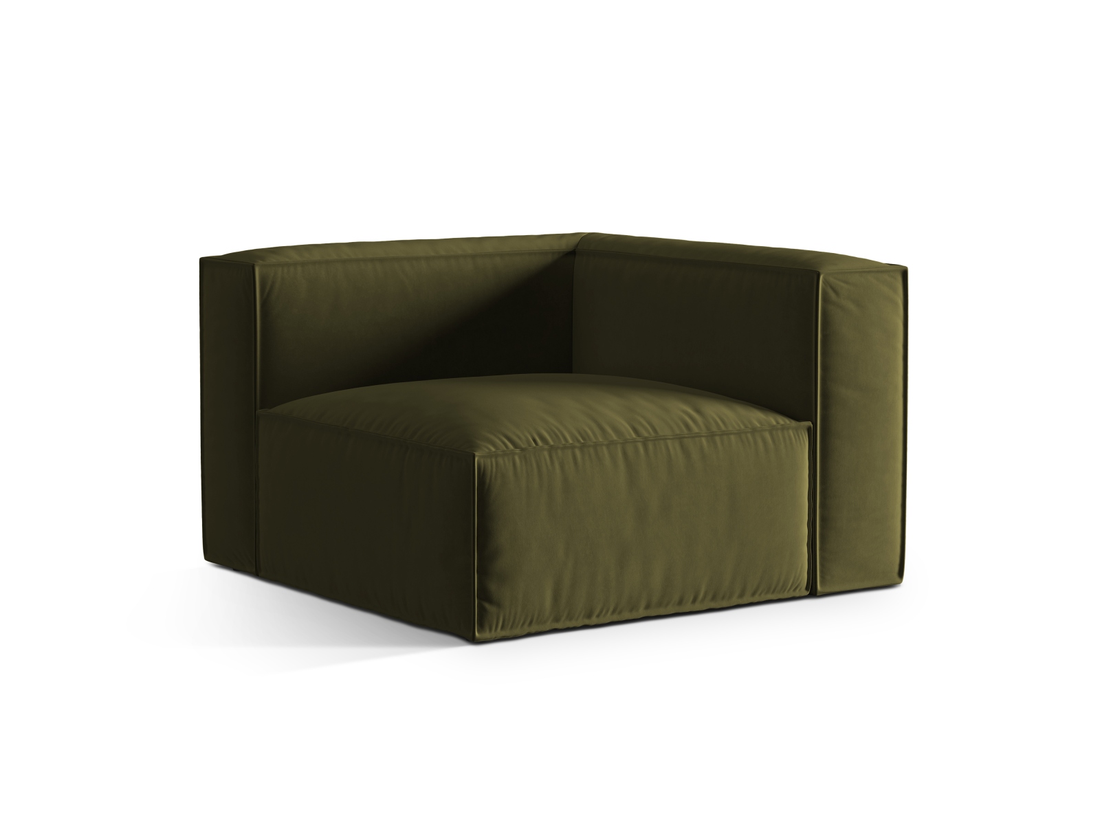 Velvet Modul Corner, "Nuria", 1 Seat, 110x110x72