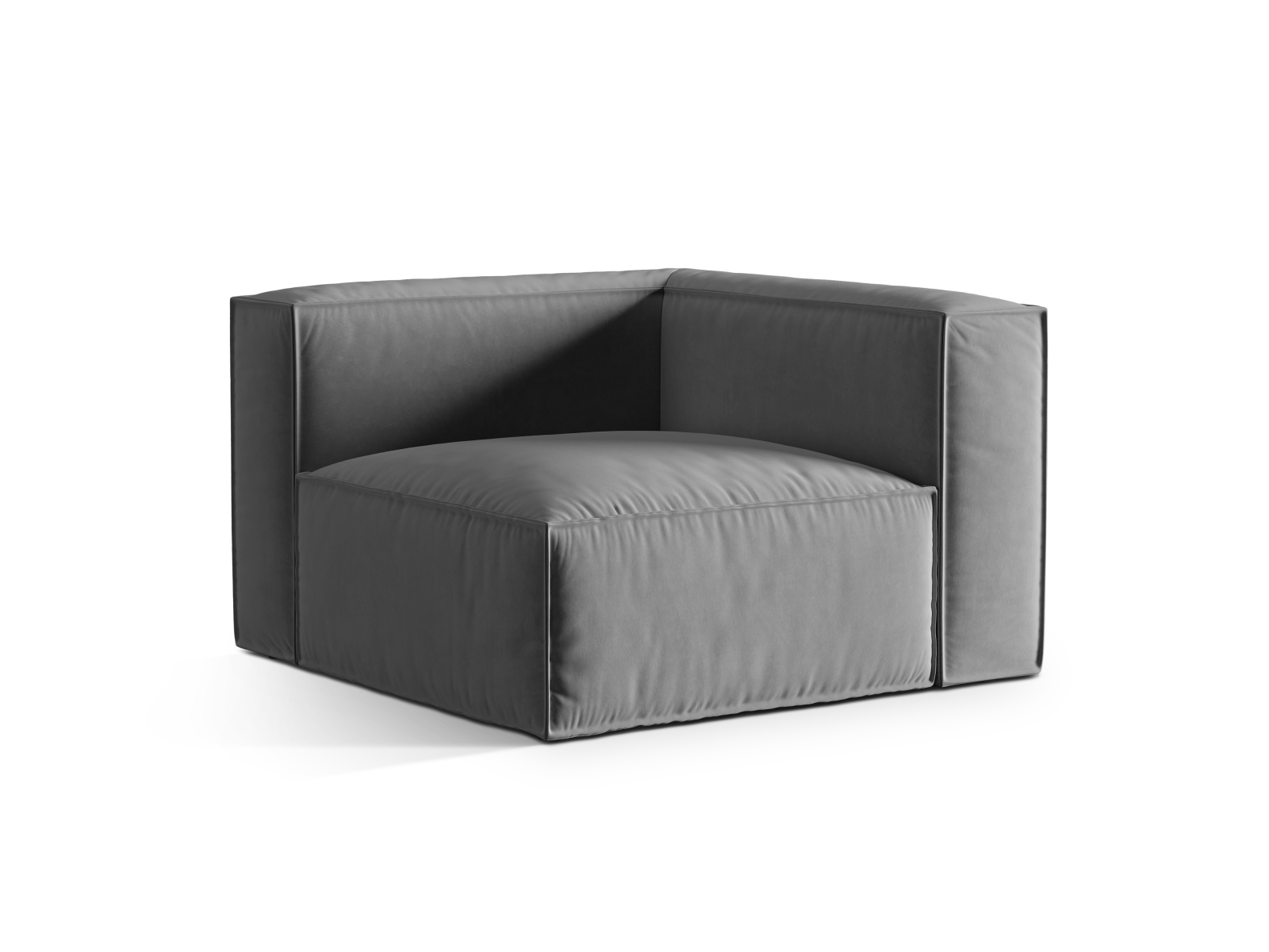 Velvet Modul Corner, "Nuria", 1 Seat, 110x110x72