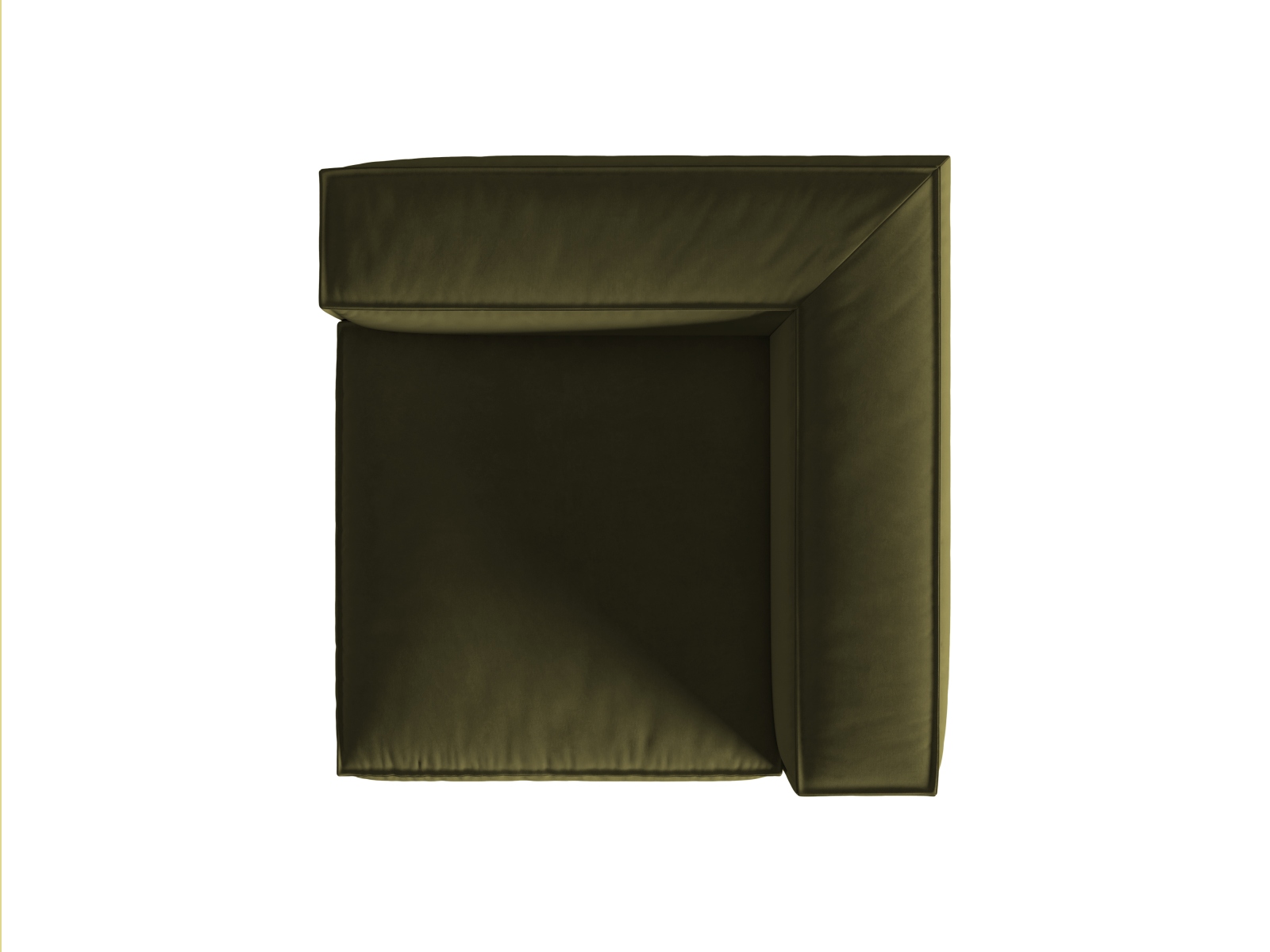 Velvet Modul Corner, "Nuria", 1 Seat, 110x110x72