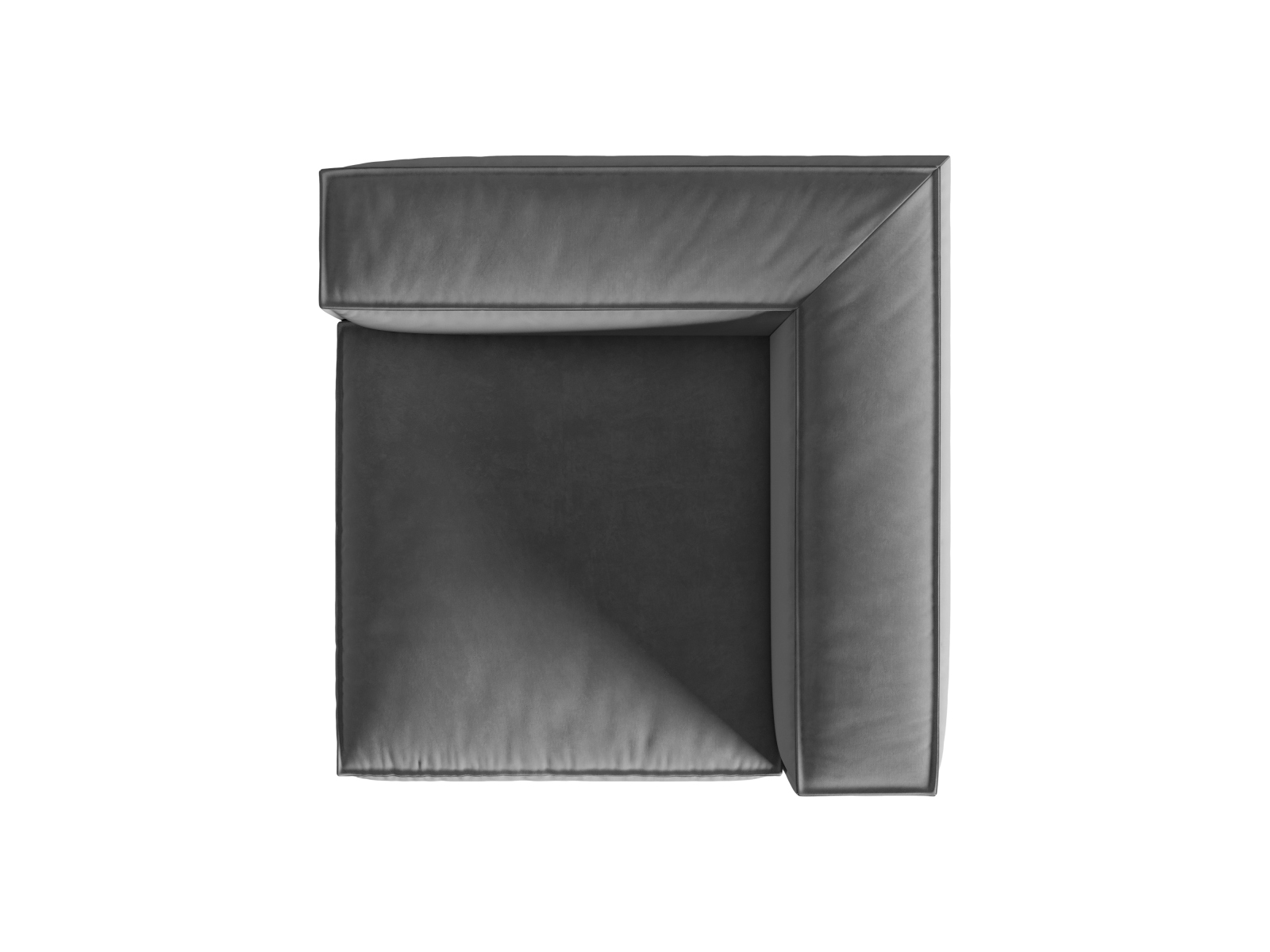 Velvet Modul Corner, "Nuria", 1 Seat, 110x110x72
