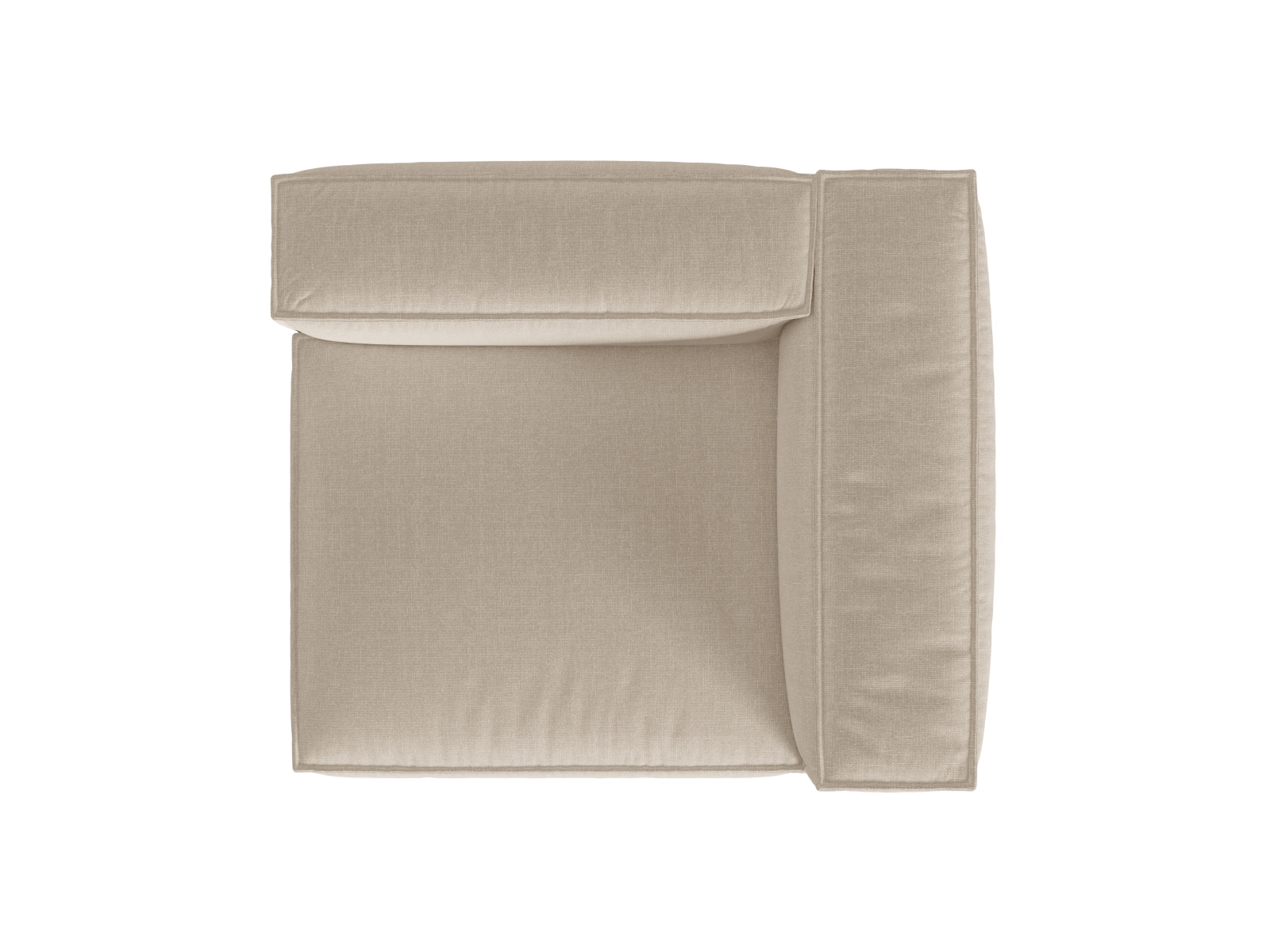 Right Modular Sofa, "Nuria", 1 Seat, 125x110x72