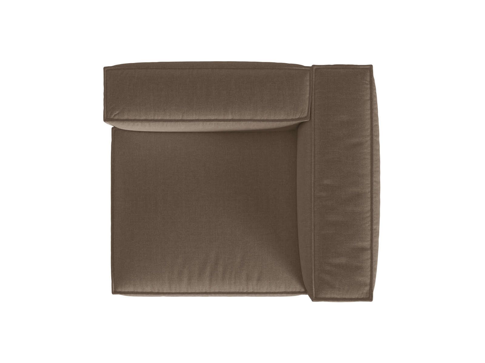 Right Modular Sofa, "Nuria", 1 Seat, 125x110x72