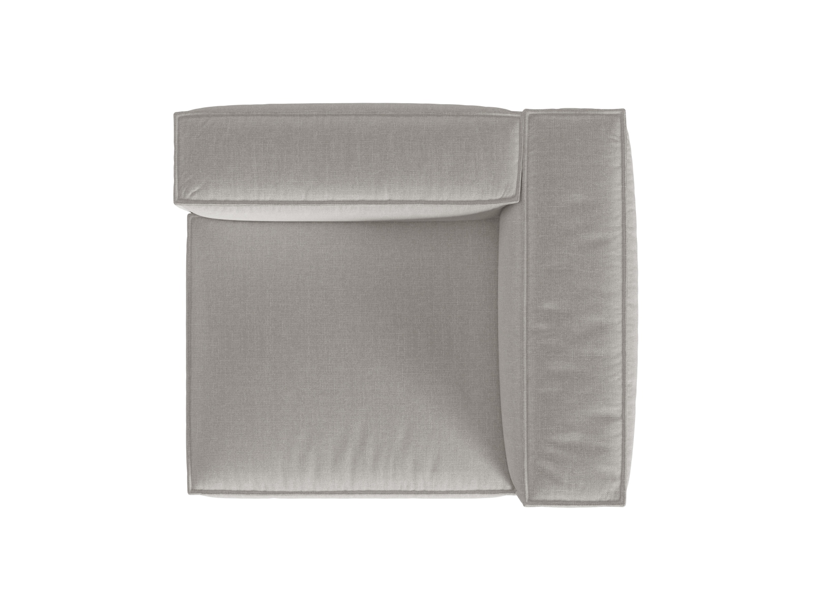 Right Modular Sofa, "Nuria", 1 Seat, 125x110x72