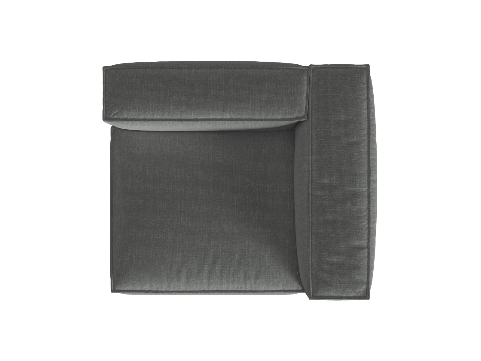 Right Modular Sofa, "Nuria", 1 Seat, 125x110x72