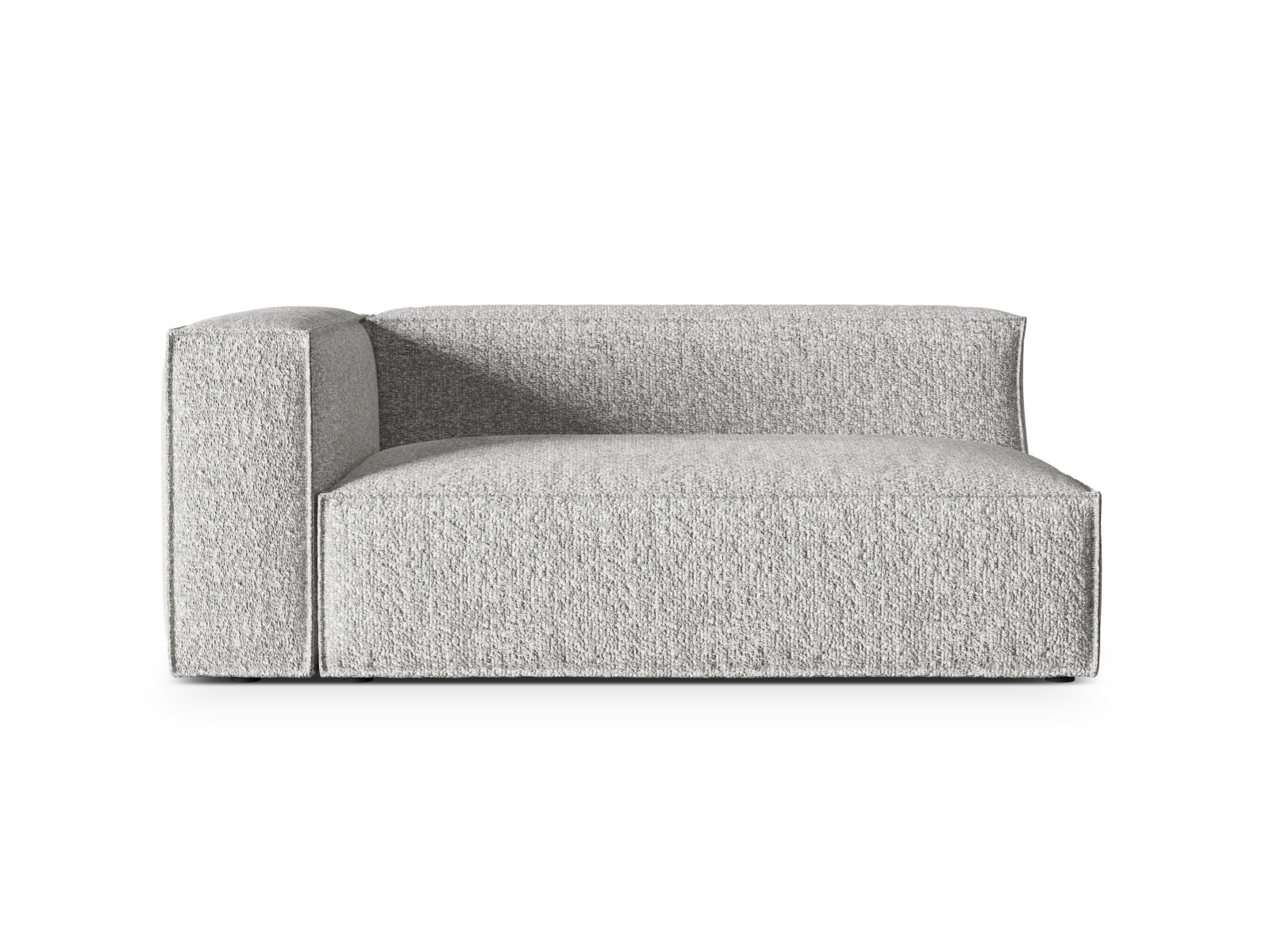 Boucle Left Modular Sofa, "Nuria", 3 Seats, 185x110x72