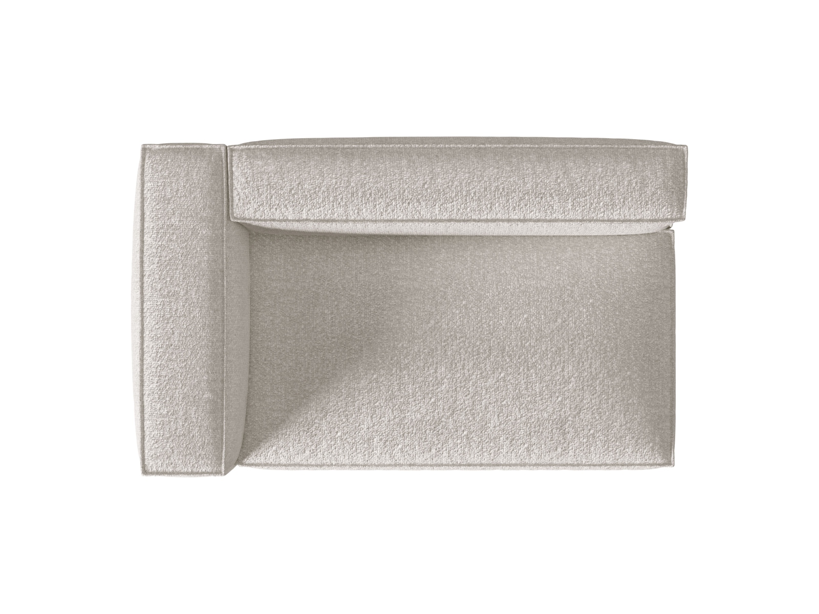 Boucle Left Modular Sofa, "Nuria", 3 Seats, 185x110x72