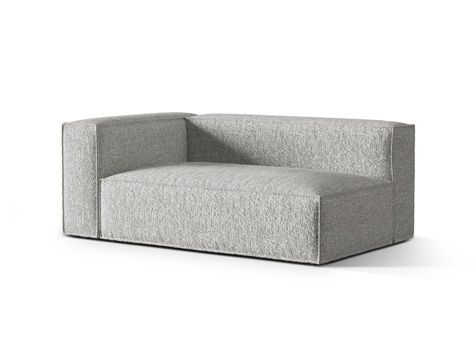 Boucle Left Modular Sofa, "Nuria", 3 Seats, 185x110x72