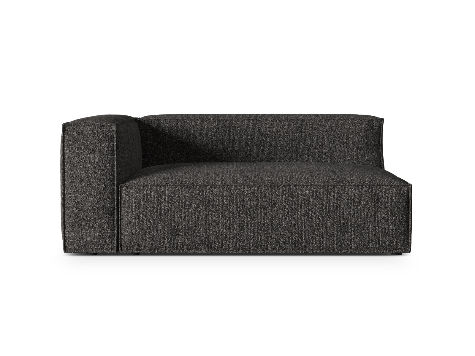 Boucle Left Modular Sofa, "Nuria", 3 Seats, 185x110x72