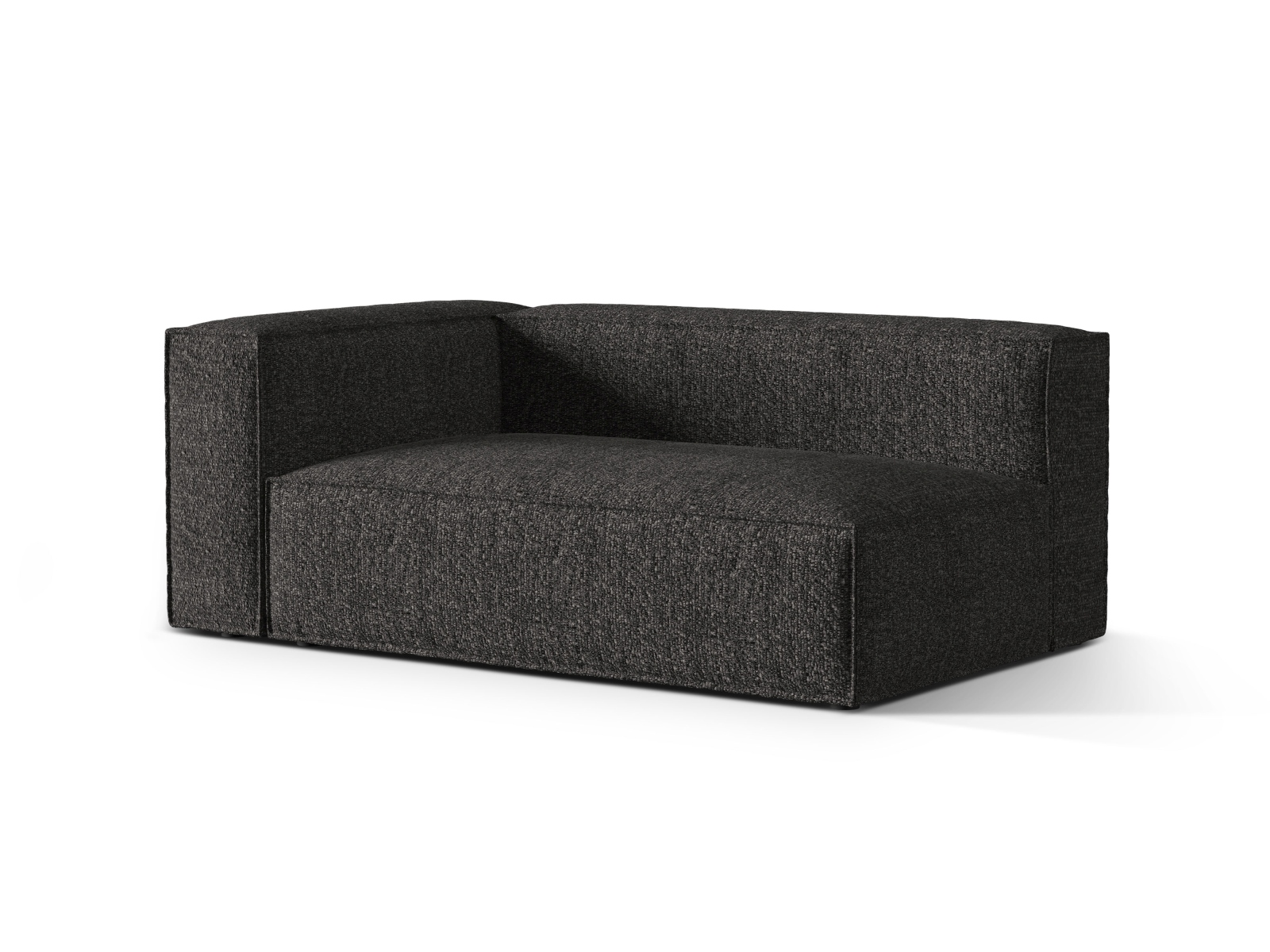 Boucle Left Modular Sofa, "Nuria", 3 Seats, 185x110x72