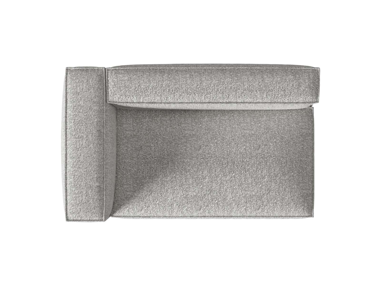 Boucle Left Modular Sofa, "Nuria", 3 Seats, 185x110x72