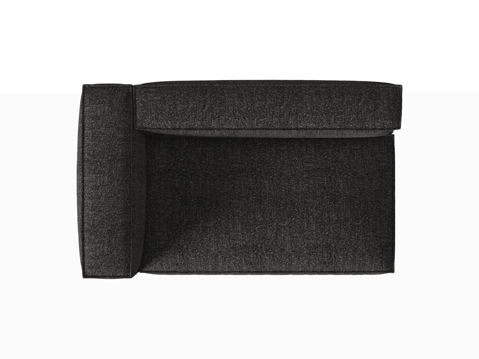 Boucle Left Modular Sofa, "Nuria", 3 Seats, 185x110x72