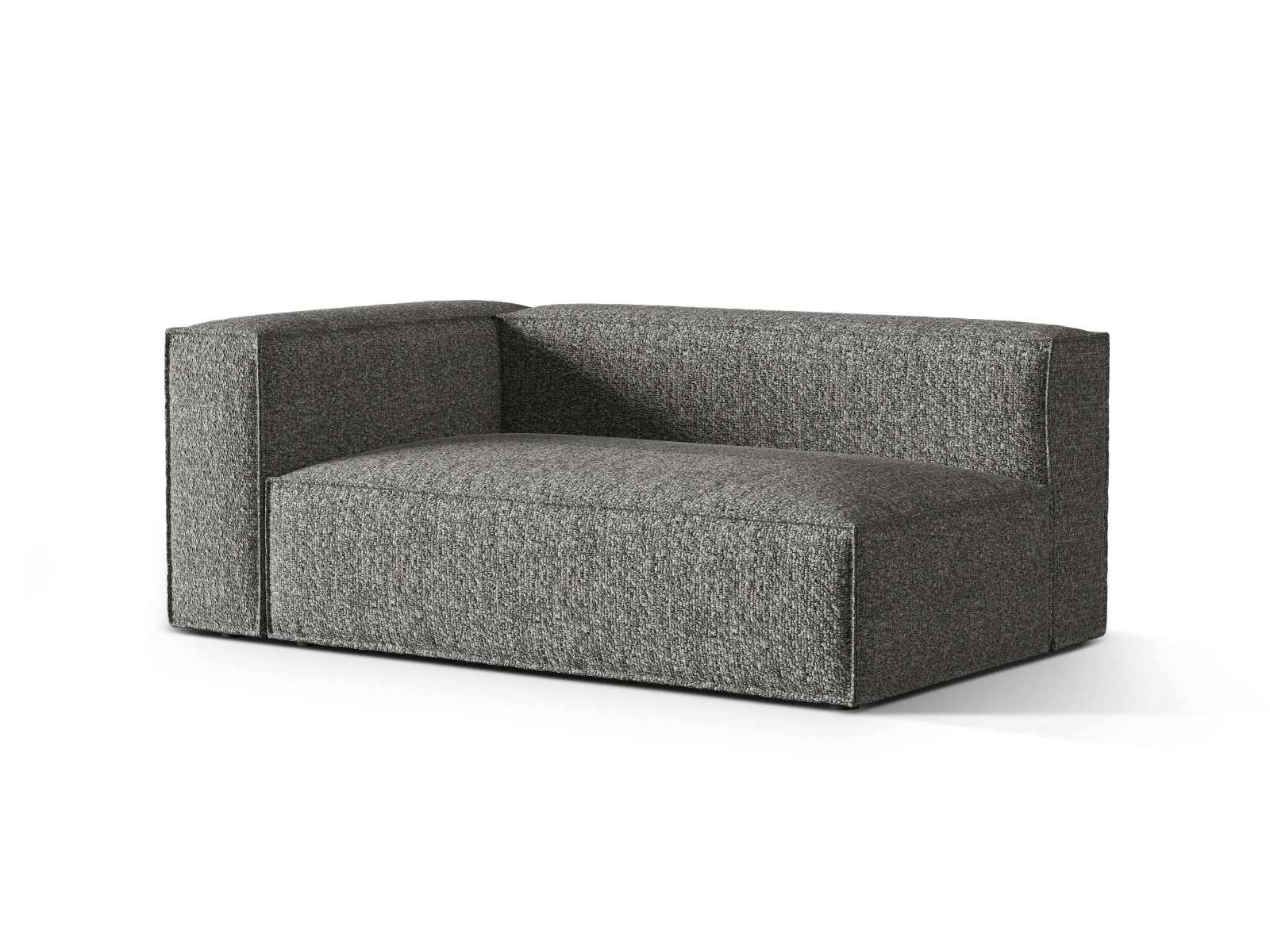 Boucle Left Modular Sofa, "Nuria", 3 Seats, 185x110x72