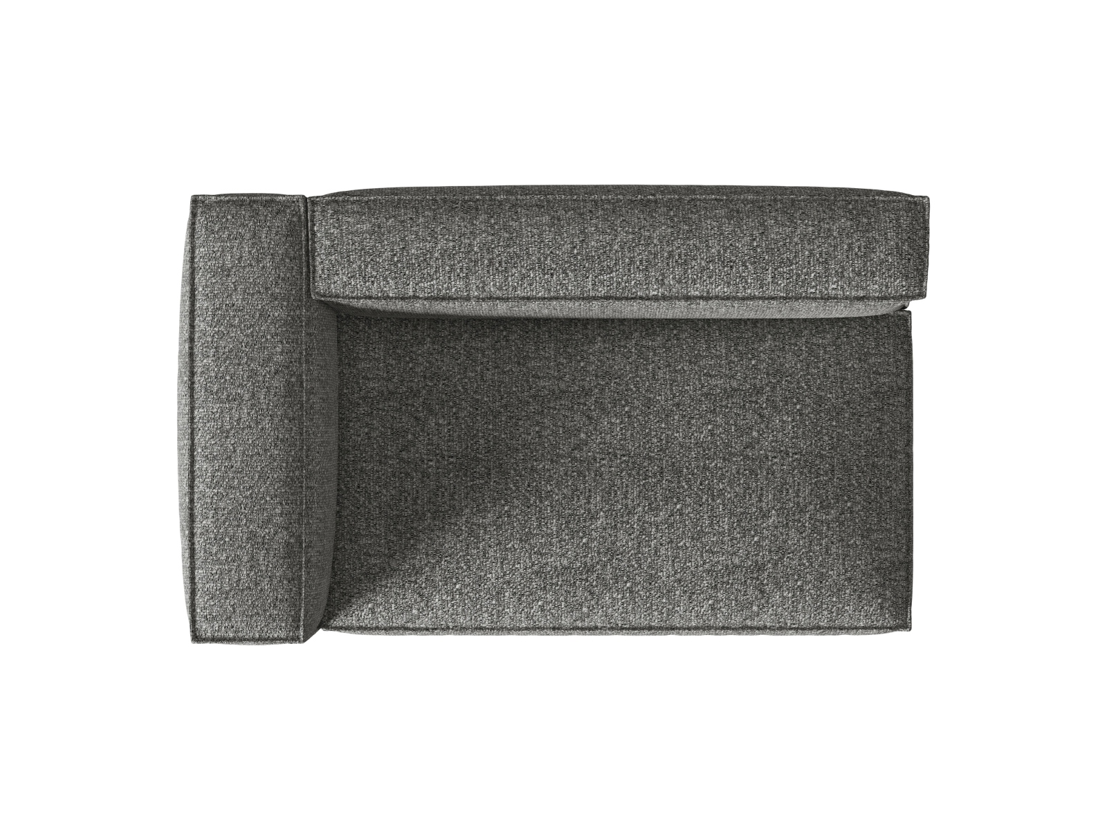 Boucle Left Modular Sofa, "Nuria", 3 Seats, 185x110x72