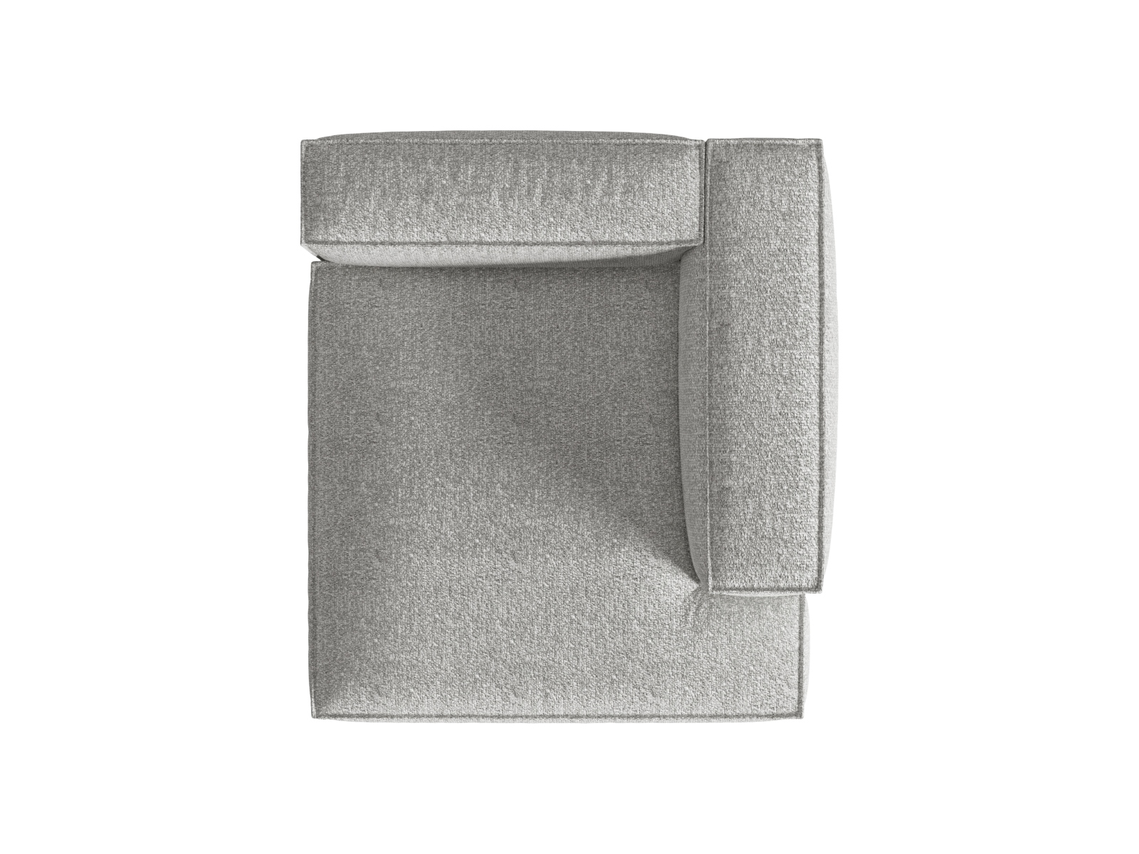 Boucle Chaise Longue Right, "Nuria", 1 Seat, 147x147x72