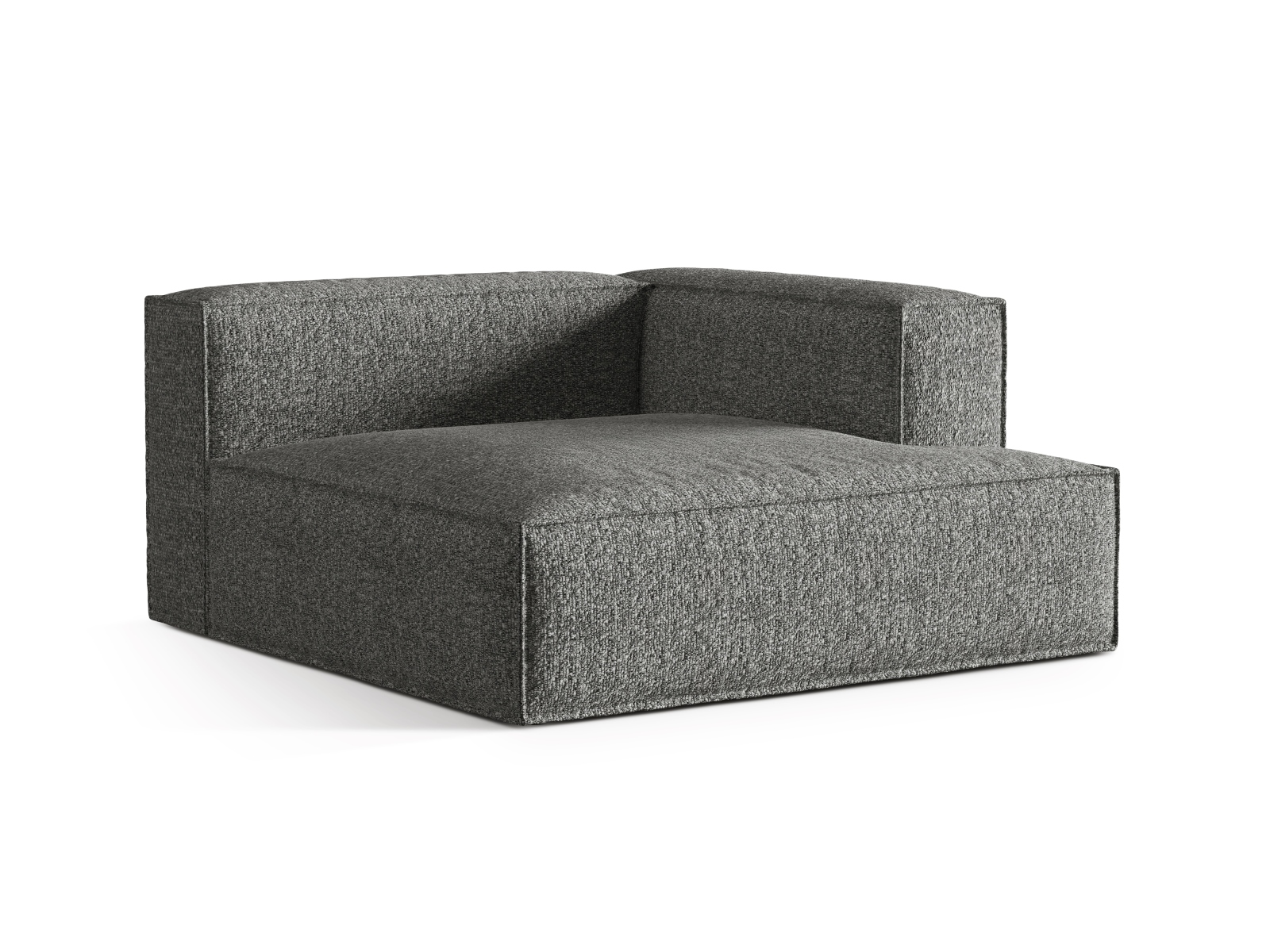 Boucle Chaise Longue Right, "Nuria", 1 Seat, 147x147x72