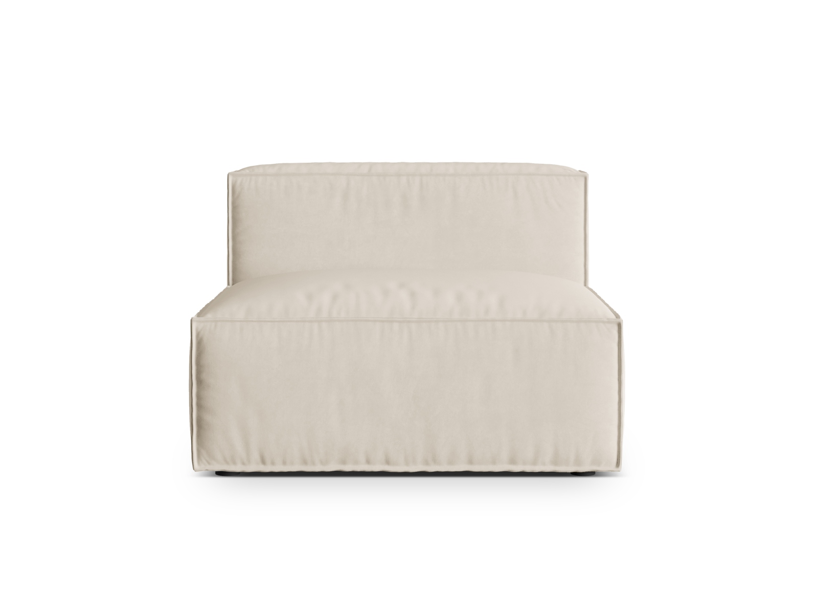 Velvet Modul Armless, "Nuria", 1 Seat, 100x110x72