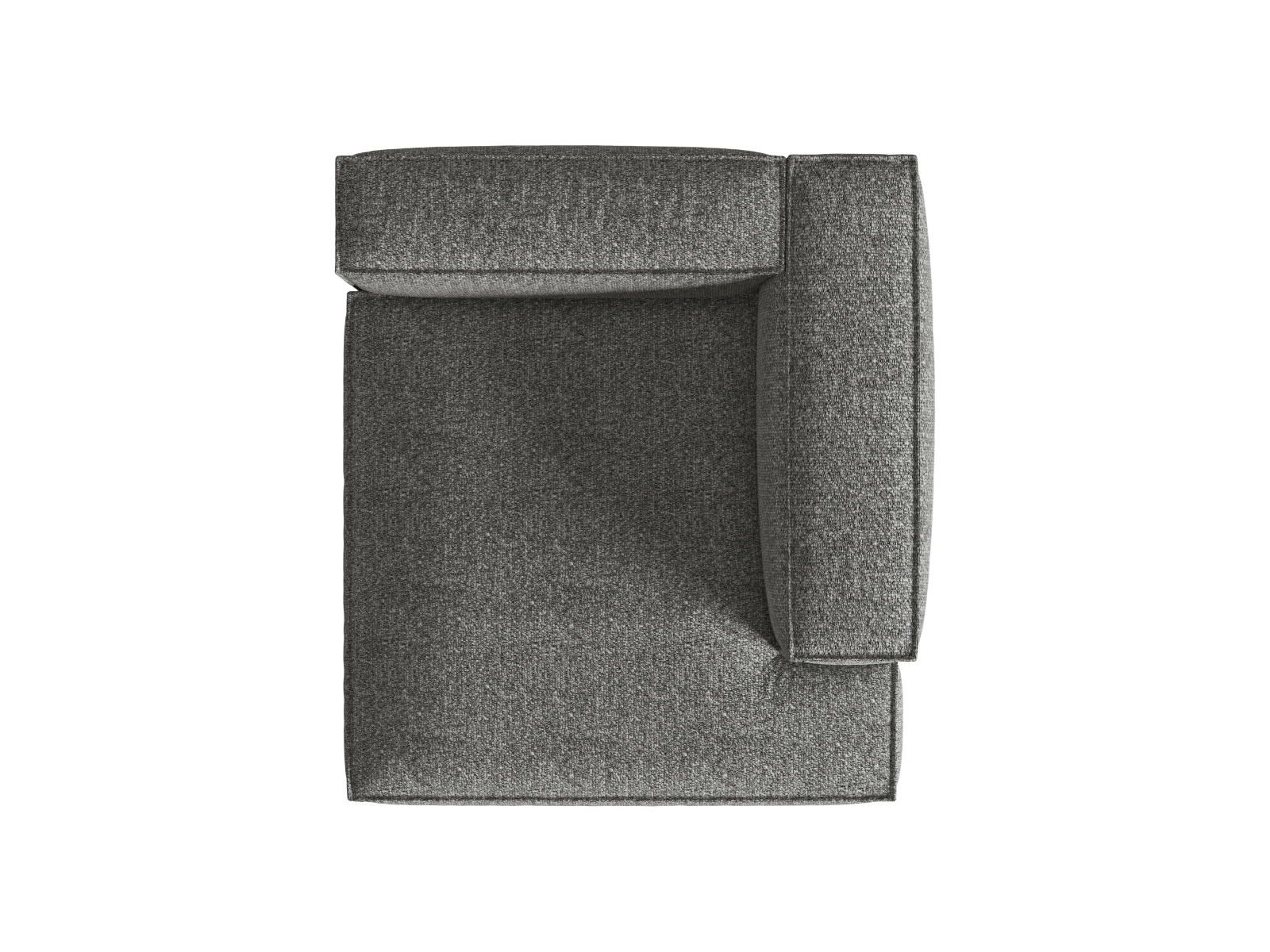 Boucle Chaise Longue Right, "Nuria", 1 Seat, 147x147x72