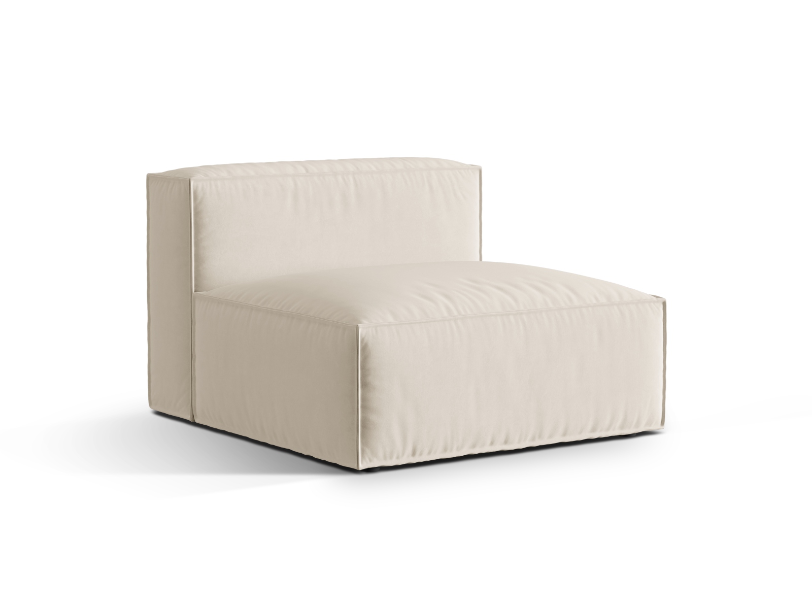 Velvet Modul Armless, "Nuria", 1 Seat, 100x110x72