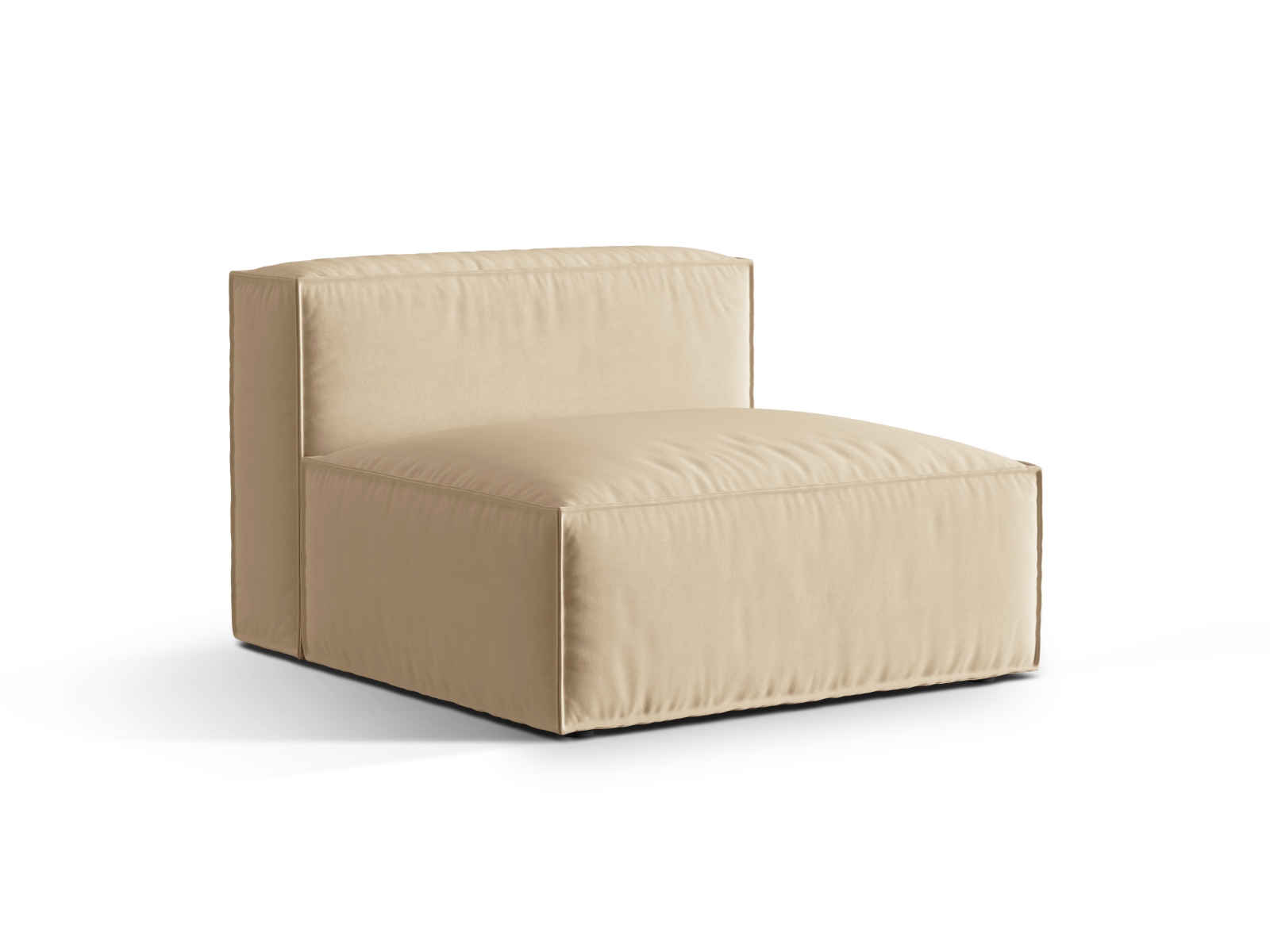 Velvet Modul Armless, "Nuria", 1 Seat, 100x110x72