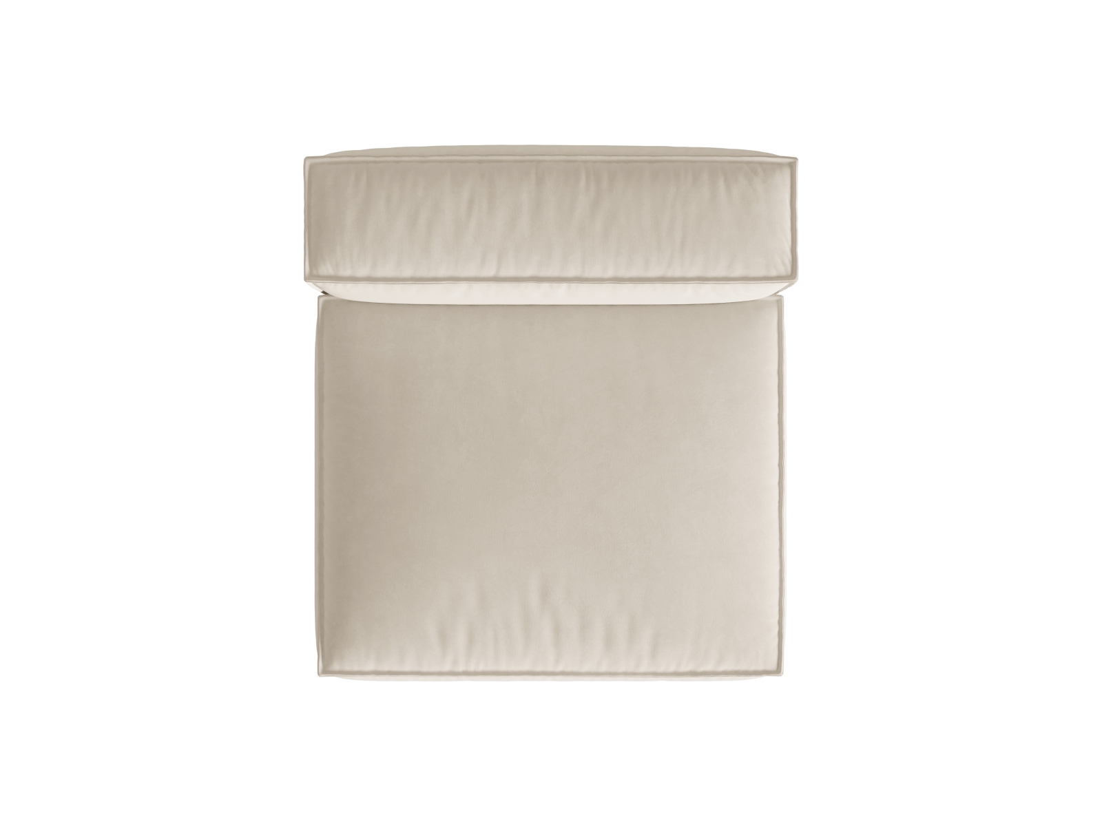 Velvet Modul Armless, "Nuria", 1 Seat, 100x110x72