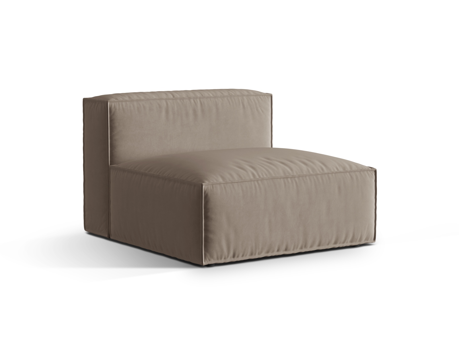 Velvet Modul Armless, "Nuria", 1 Seat, 100x110x72
