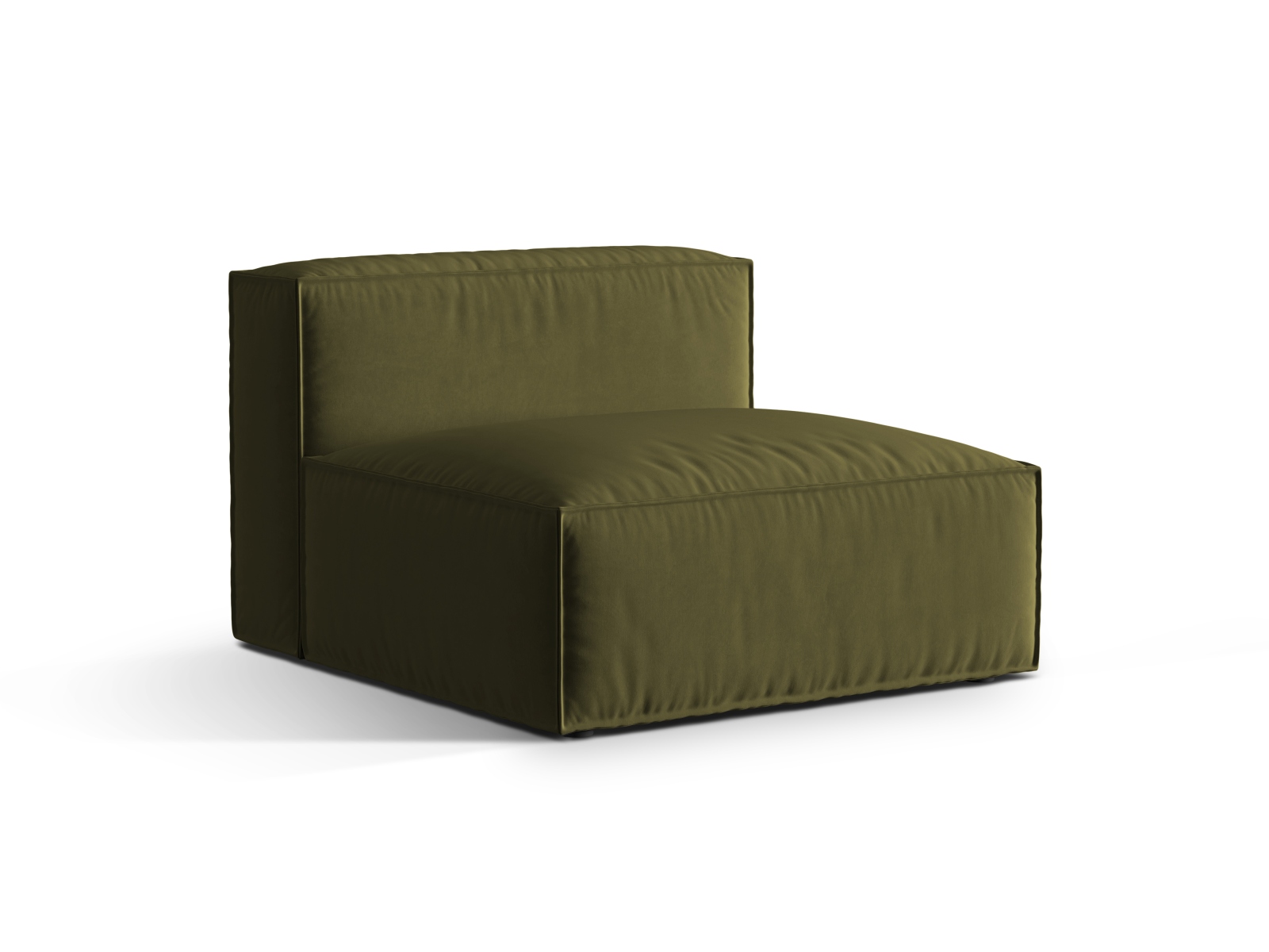 Velvet Modul Armless, "Nuria", 1 Seat, 100x110x72
