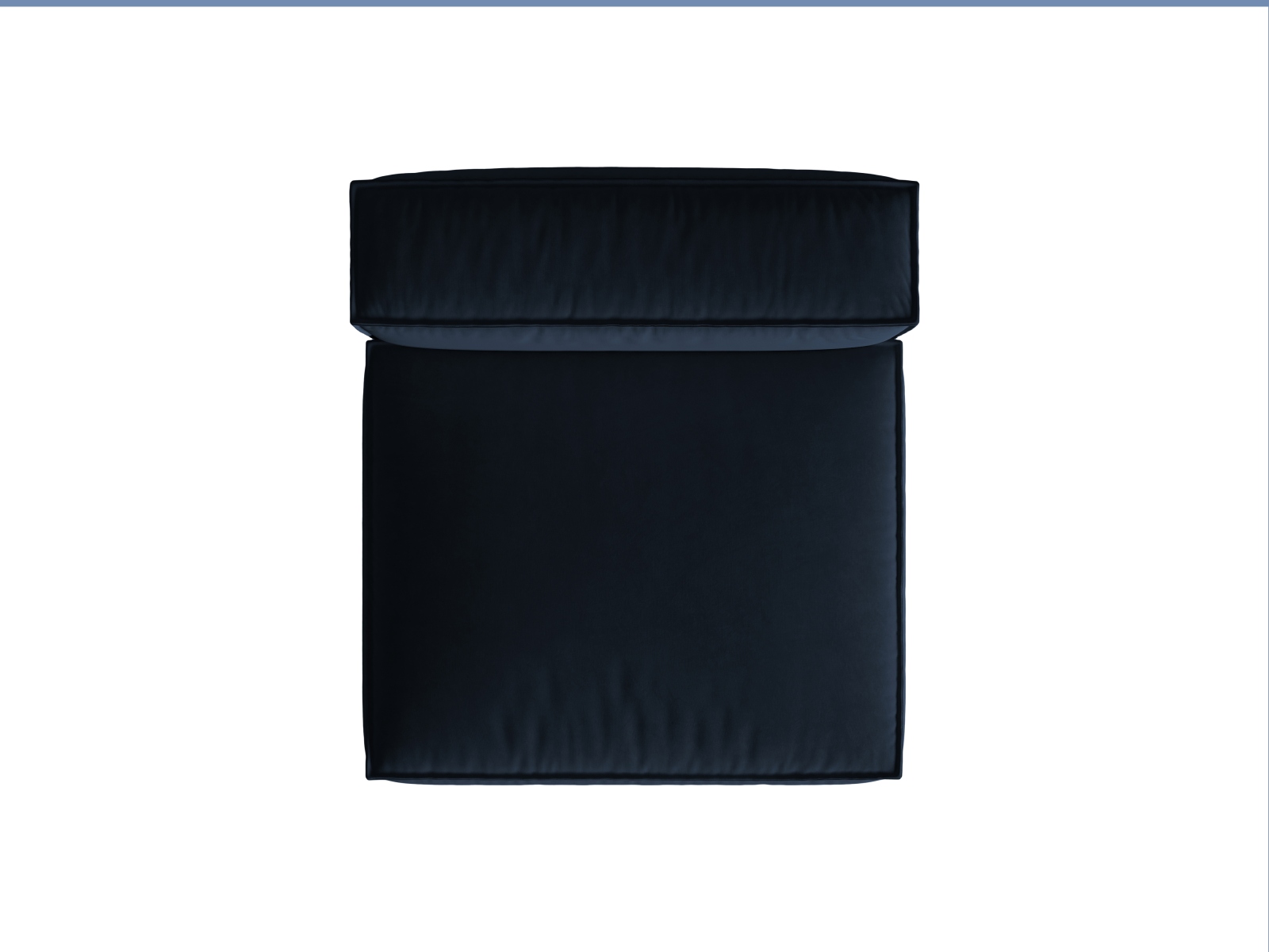 Velvet Modul Armless, "Nuria", 1 Seat, 100x110x72