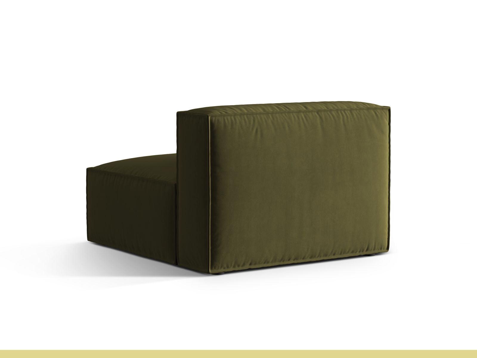 Velvet Modul Armless, "Nuria", 1 Seat, 100x110x72