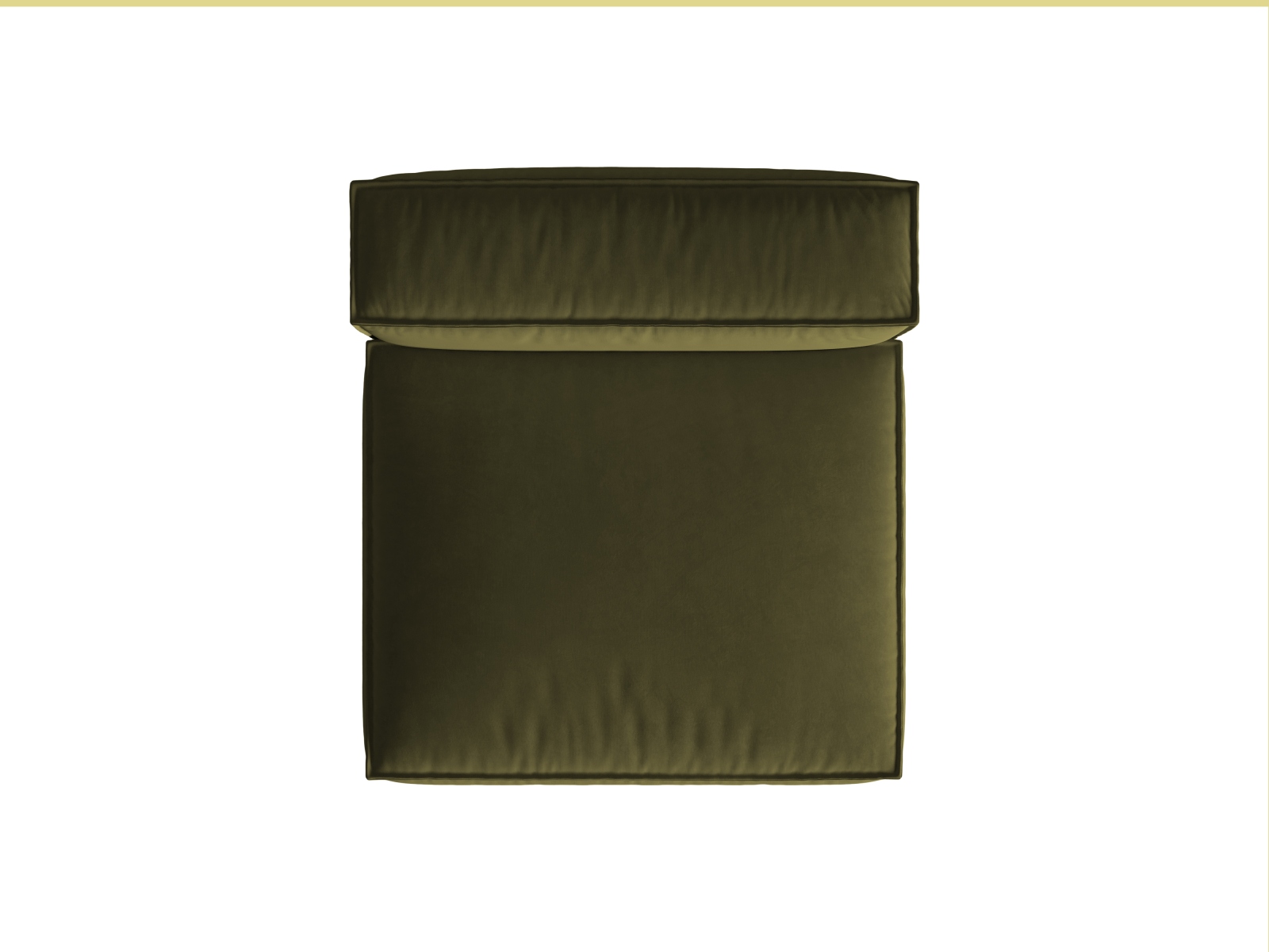 Velvet Modul Armless, "Nuria", 1 Seat, 100x110x72