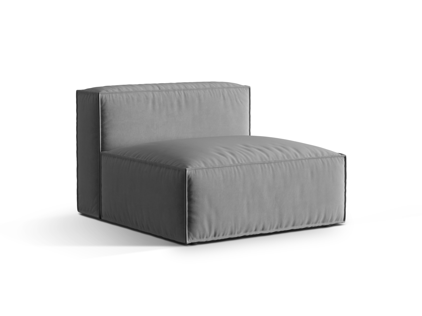 Velvet Modul Armless, "Nuria", 1 Seat, 100x110x72