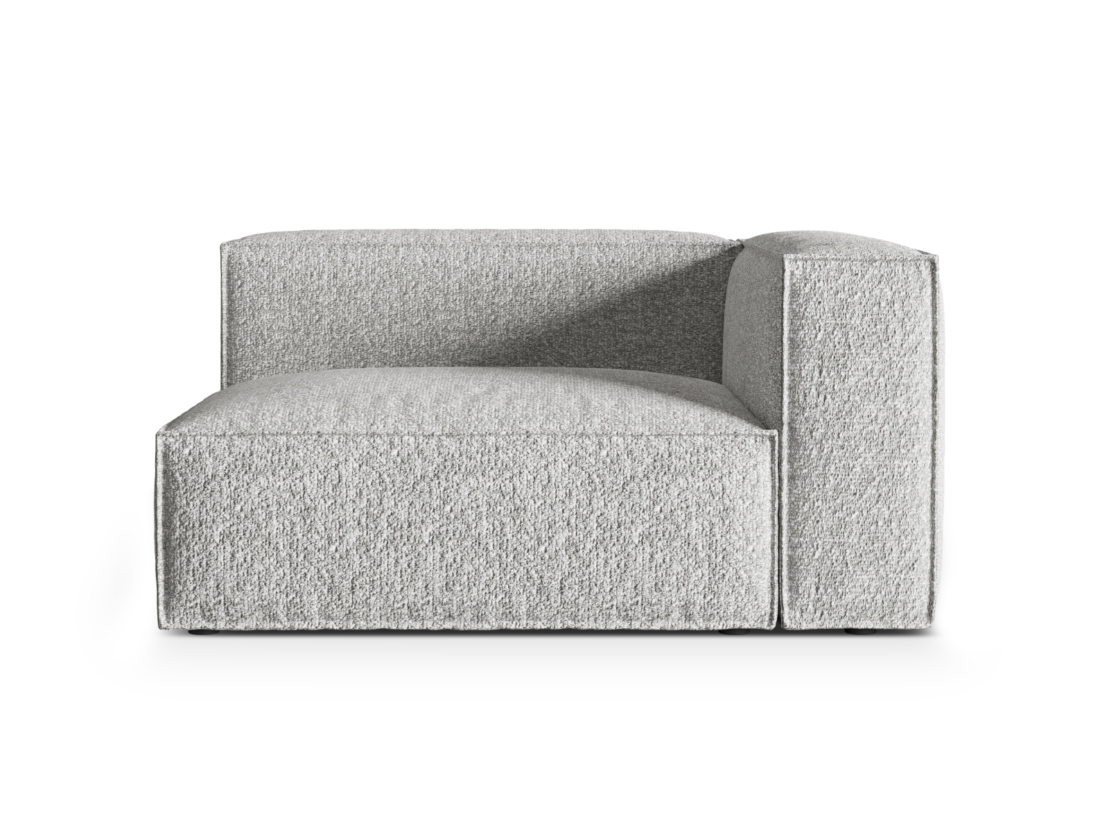 Boucle Right Modular Sofa, "Nuria", 2 Seats, 145x110x72