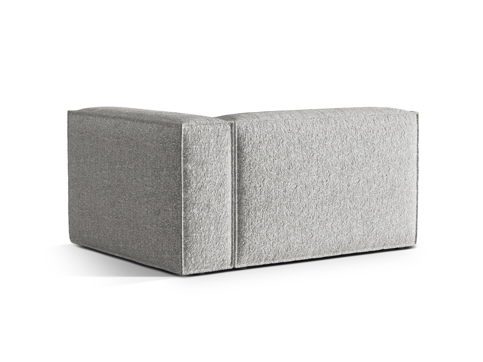 Boucle Right Modular Sofa, "Nuria", 2 Seats, 145x110x72