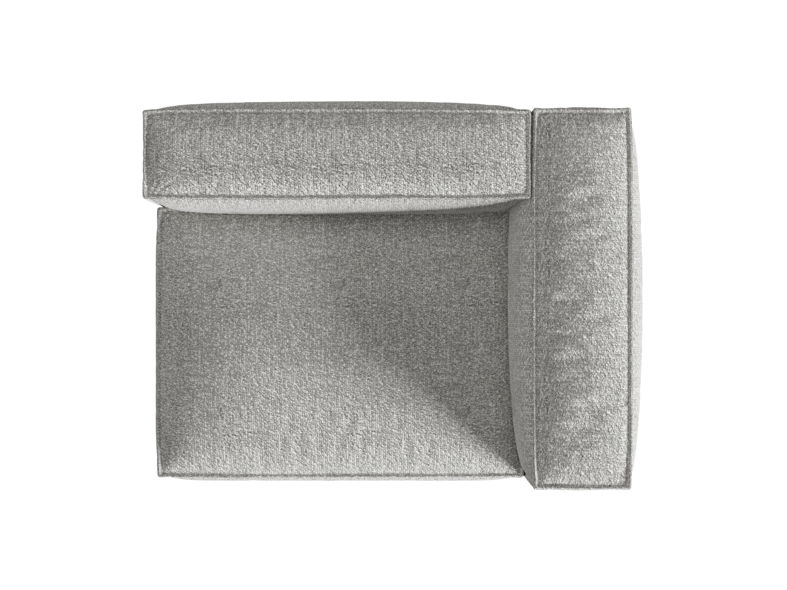 Boucle Right Modular Sofa, "Nuria", 2 Seats, 145x110x72