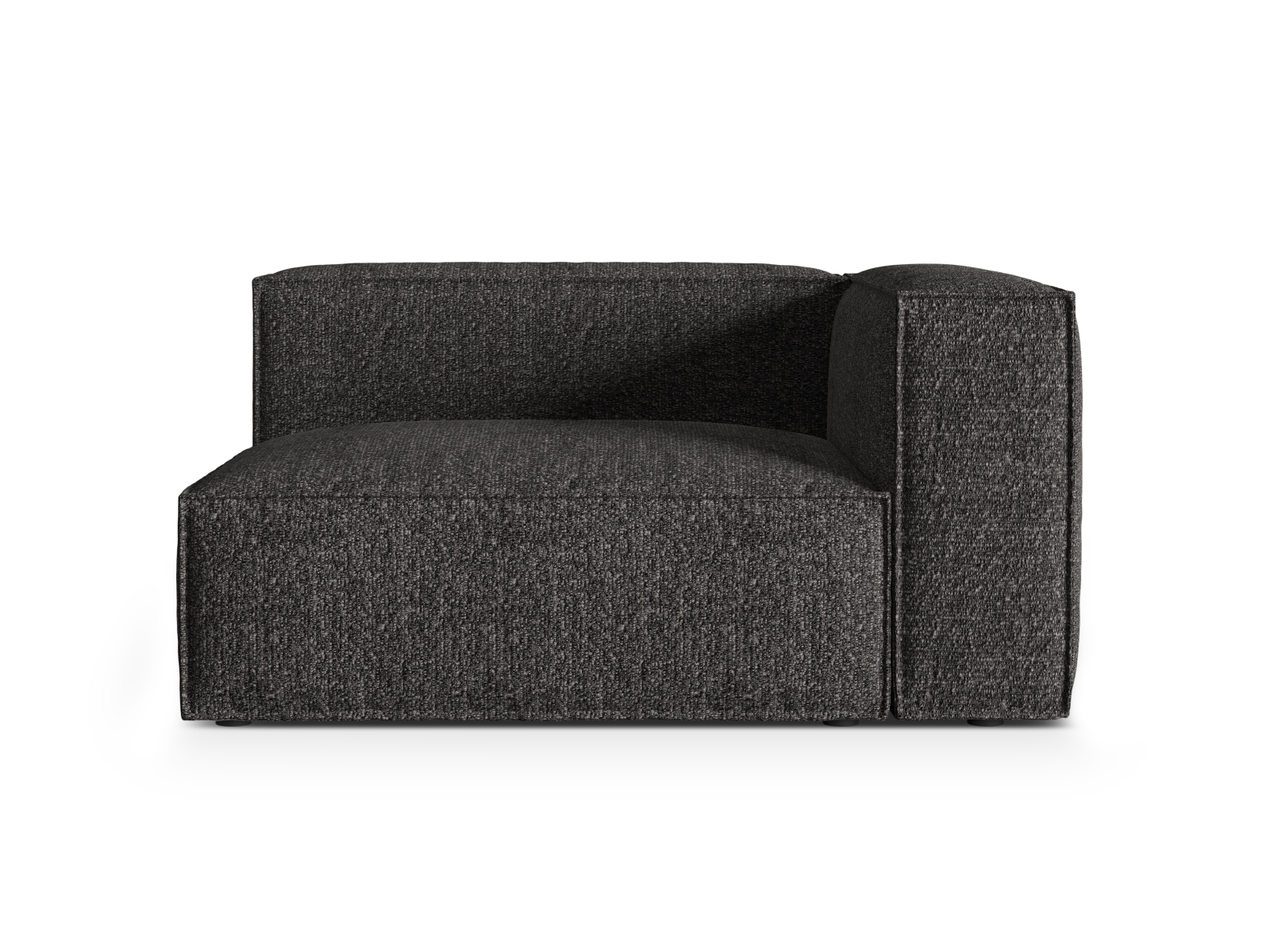Boucle Right Modular Sofa, "Nuria", 2 Seats, 145x110x72