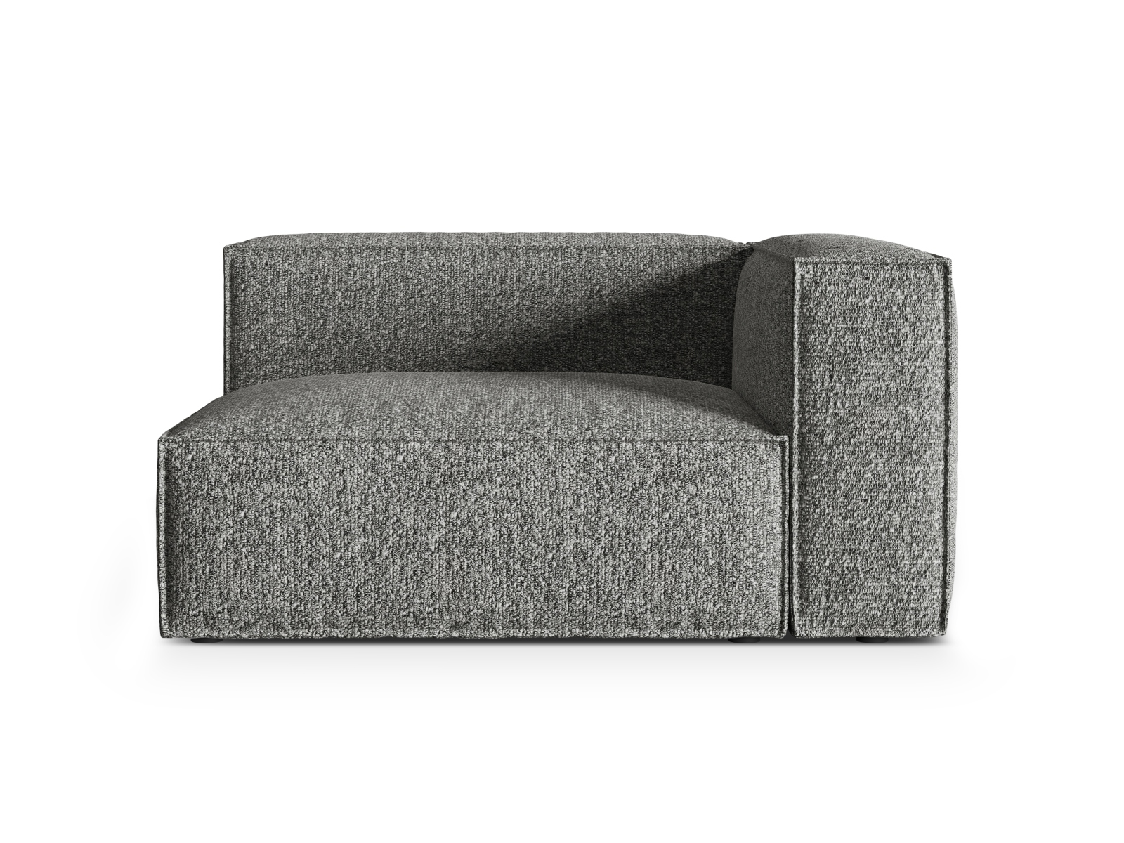 Boucle Right Modular Sofa, "Nuria", 2 Seats, 145x110x72