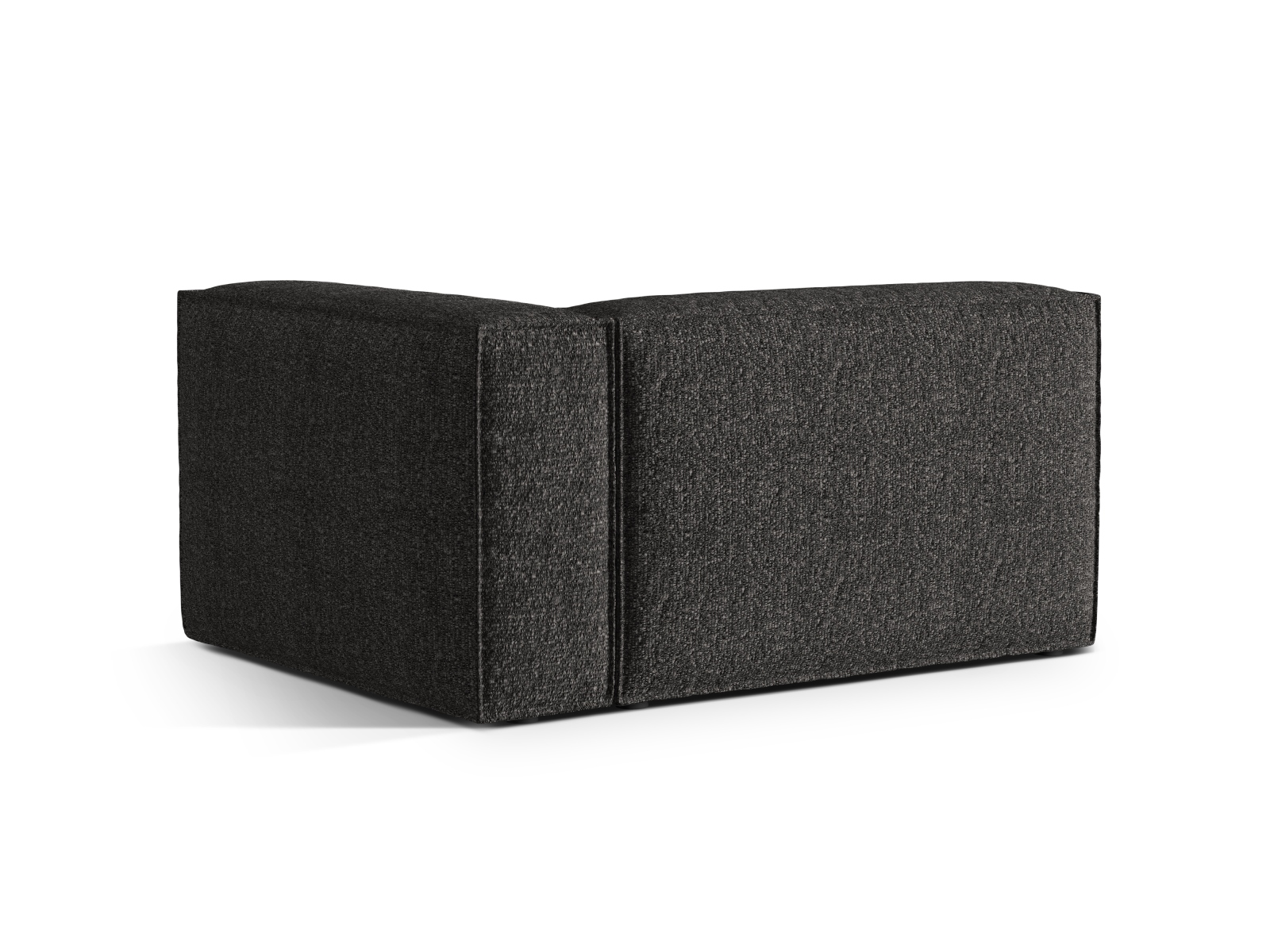Boucle Right Modular Sofa, "Nuria", 2 Seats, 145x110x72