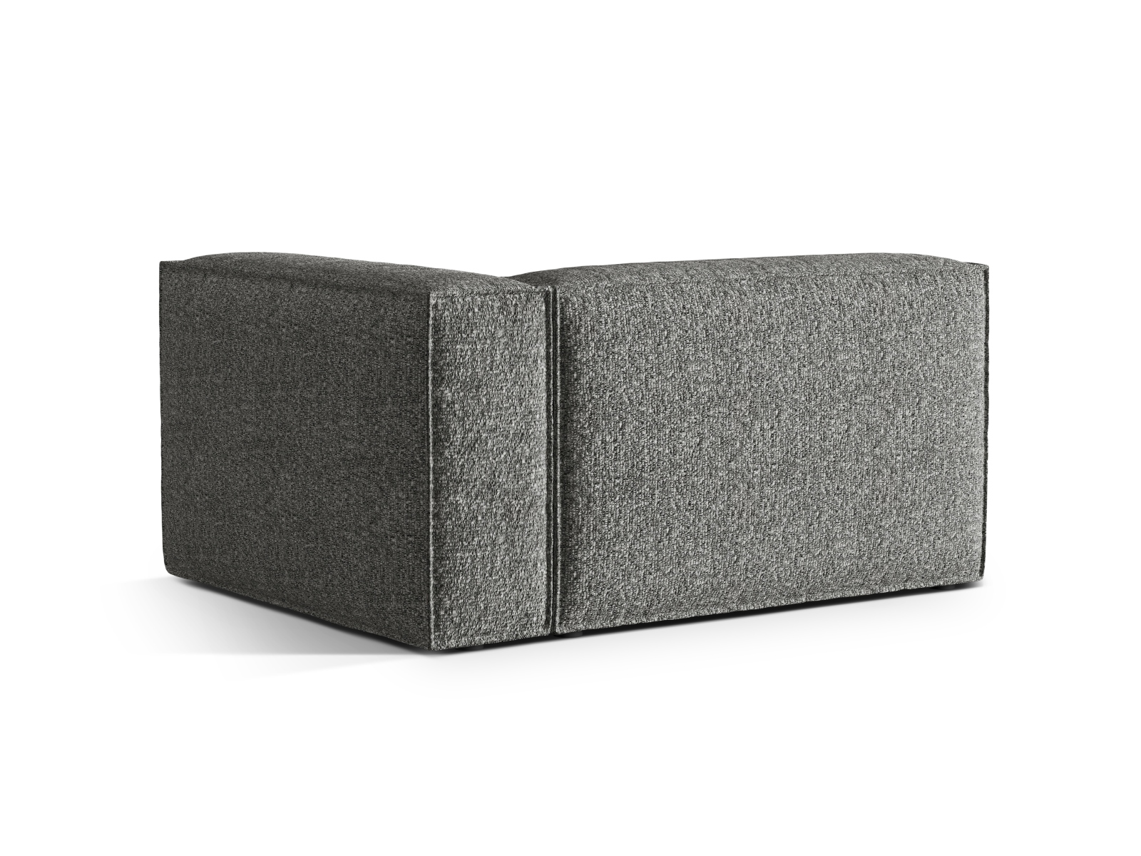 Boucle Right Modular Sofa, "Nuria", 2 Seats, 145x110x72
