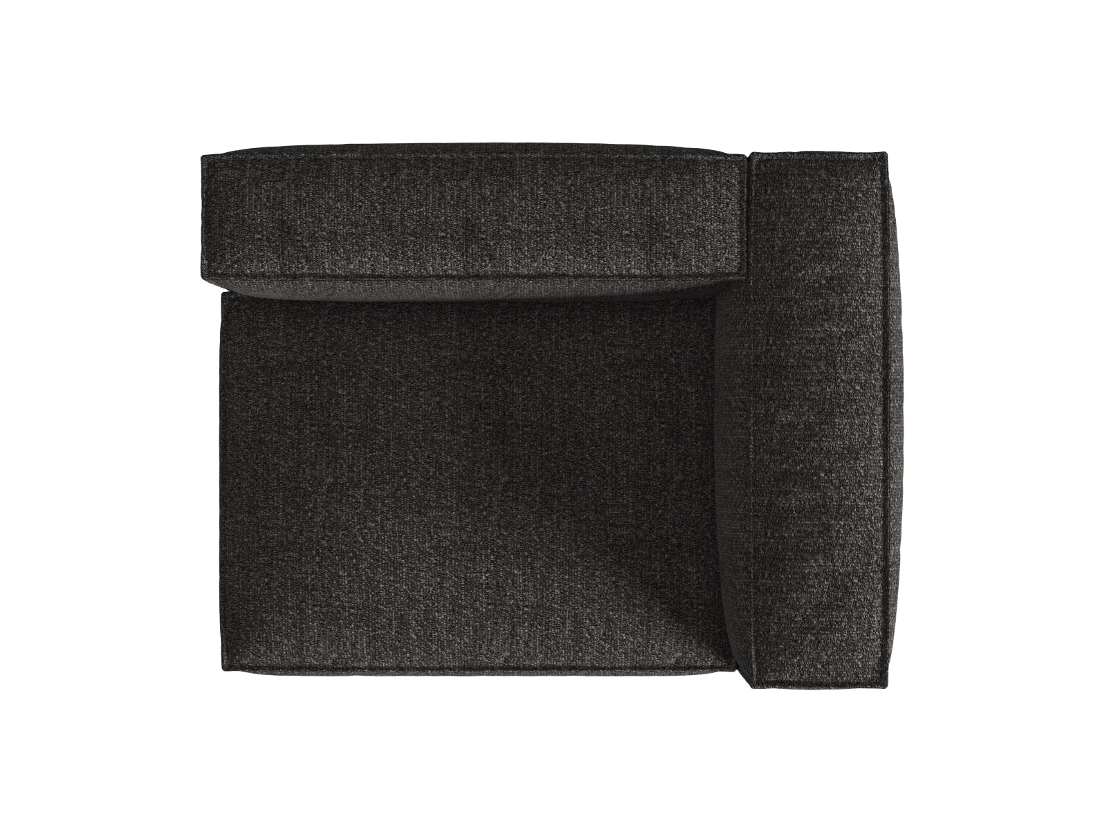 Boucle Right Modular Sofa, "Nuria", 2 Seats, 145x110x72