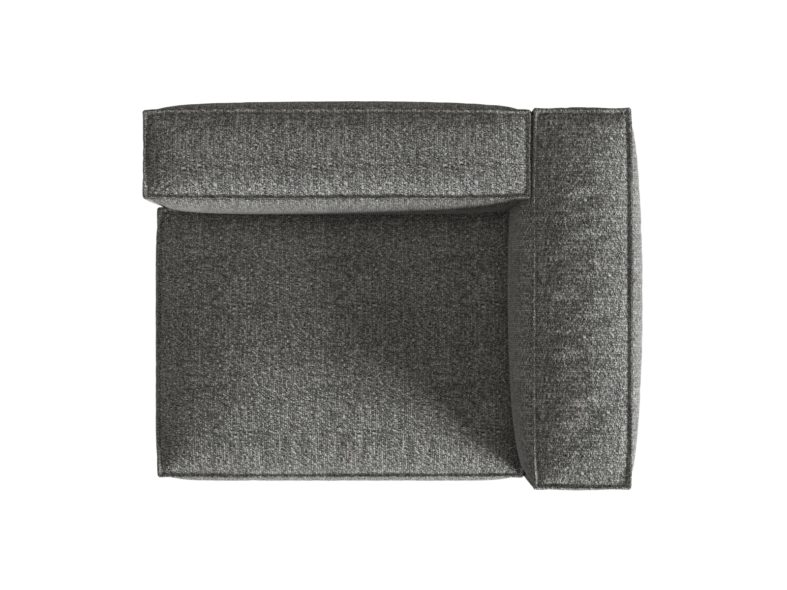 Boucle Right Modular Sofa, "Nuria", 2 Seats, 145x110x72