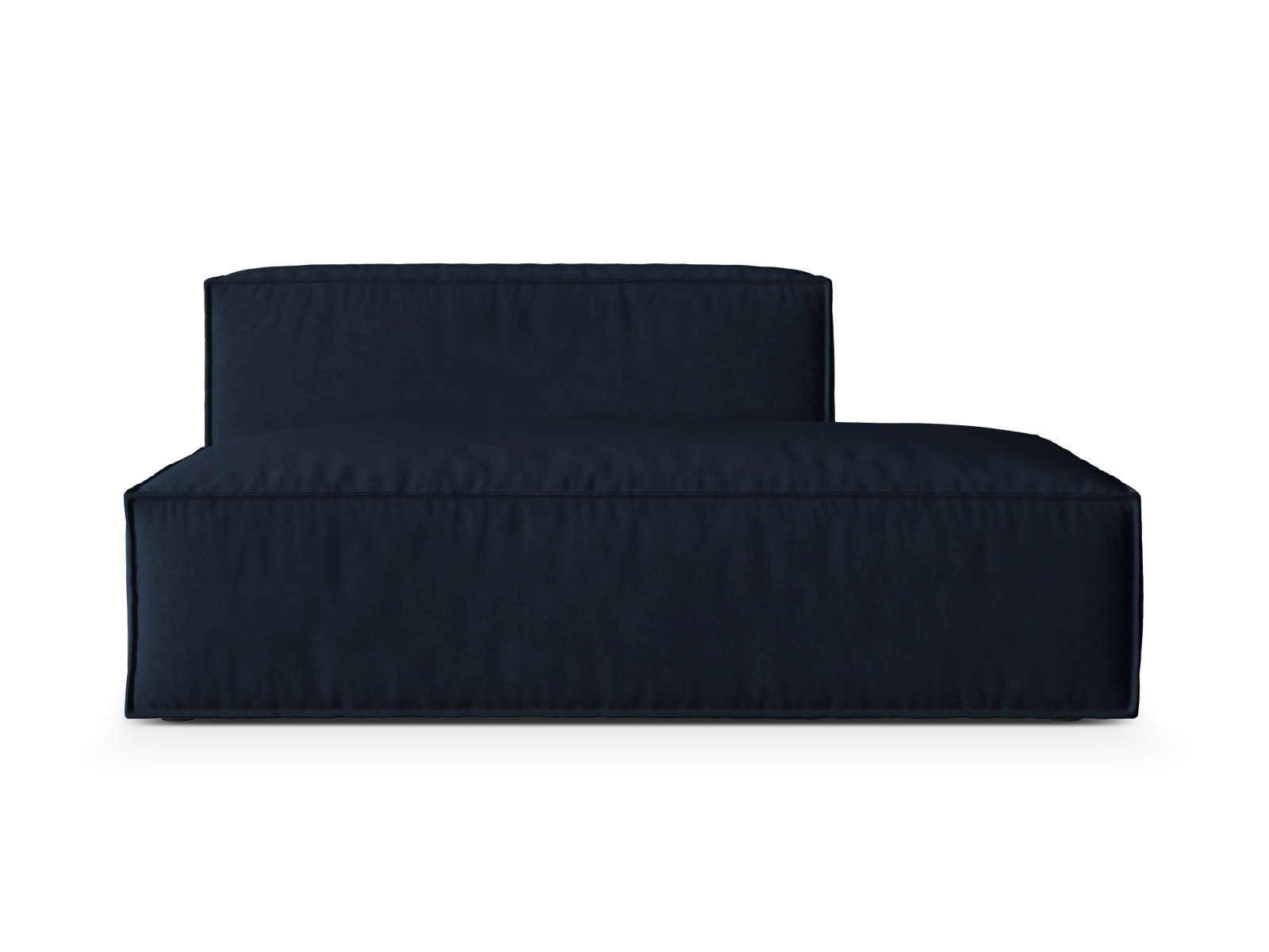 Velvet Right Modular Sofa, "Nuria", 3 Seats, 165x110x72