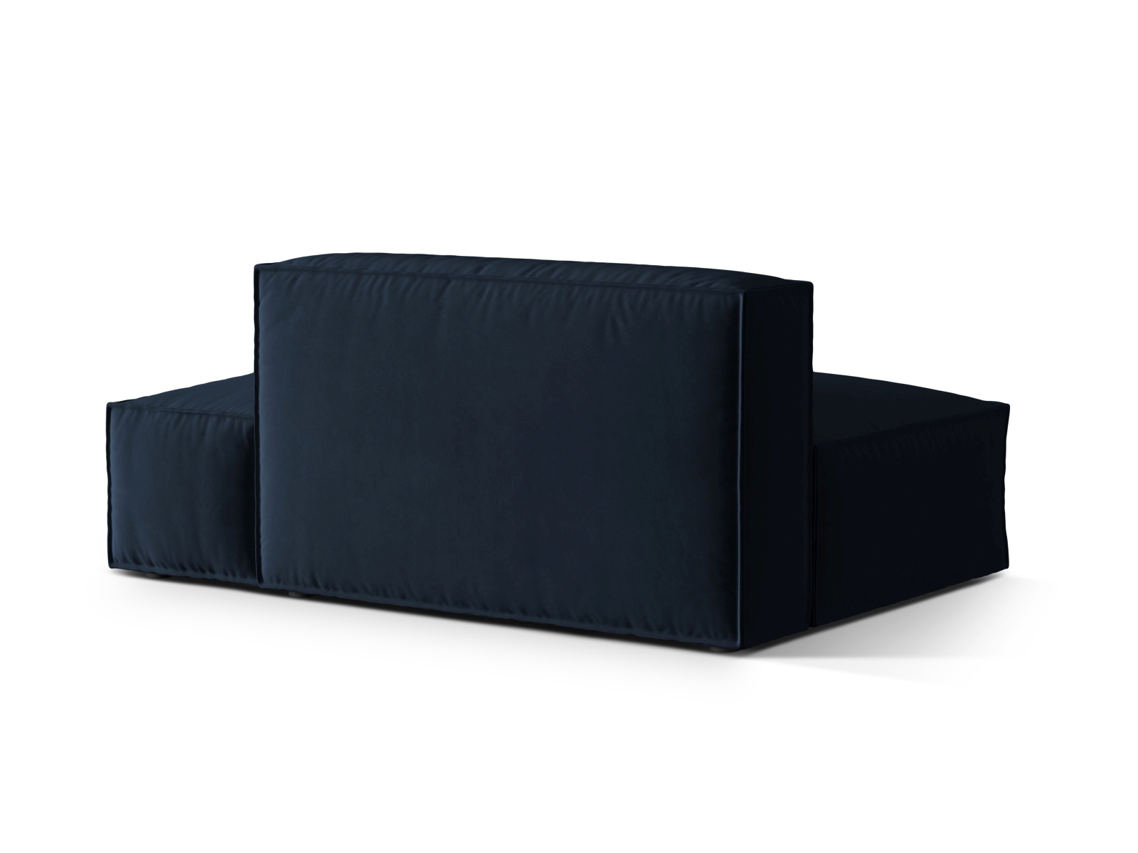 Velvet Right Modular Sofa, "Nuria", 3 Seats, 165x110x72