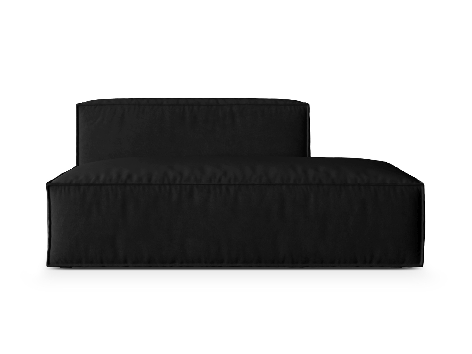Velvet Right Modular Sofa, "Nuria", 3 Seats, 165x110x72