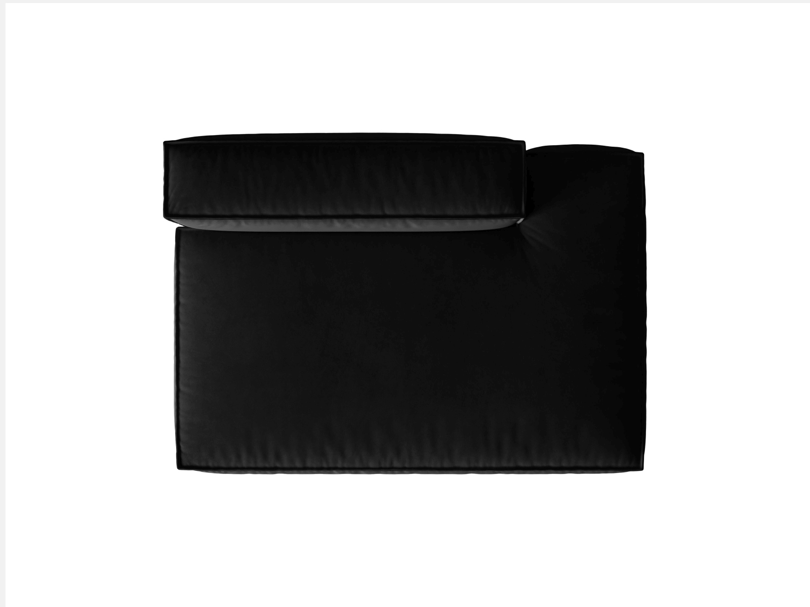 Velvet Right Modular Sofa, "Nuria", 3 Seats, 165x110x72