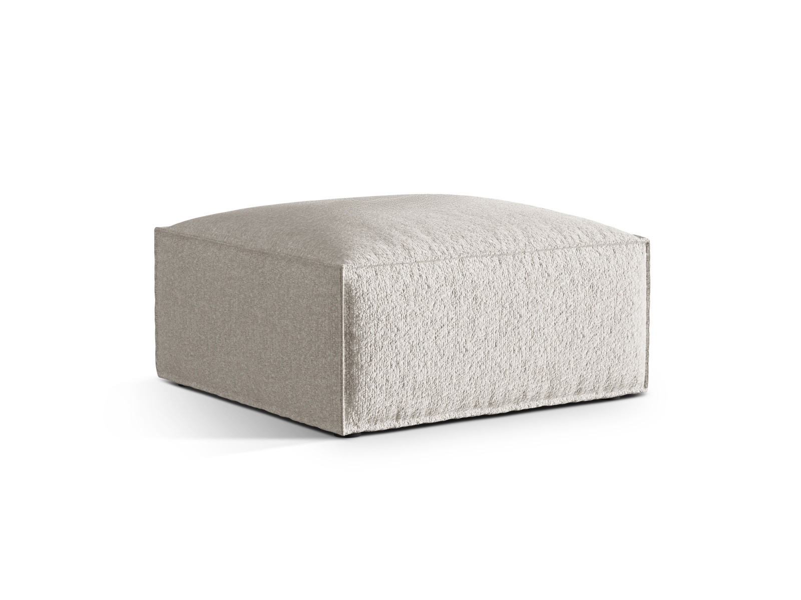Boucle Pouf, "Nuria", 1 Seat, 85x85x45