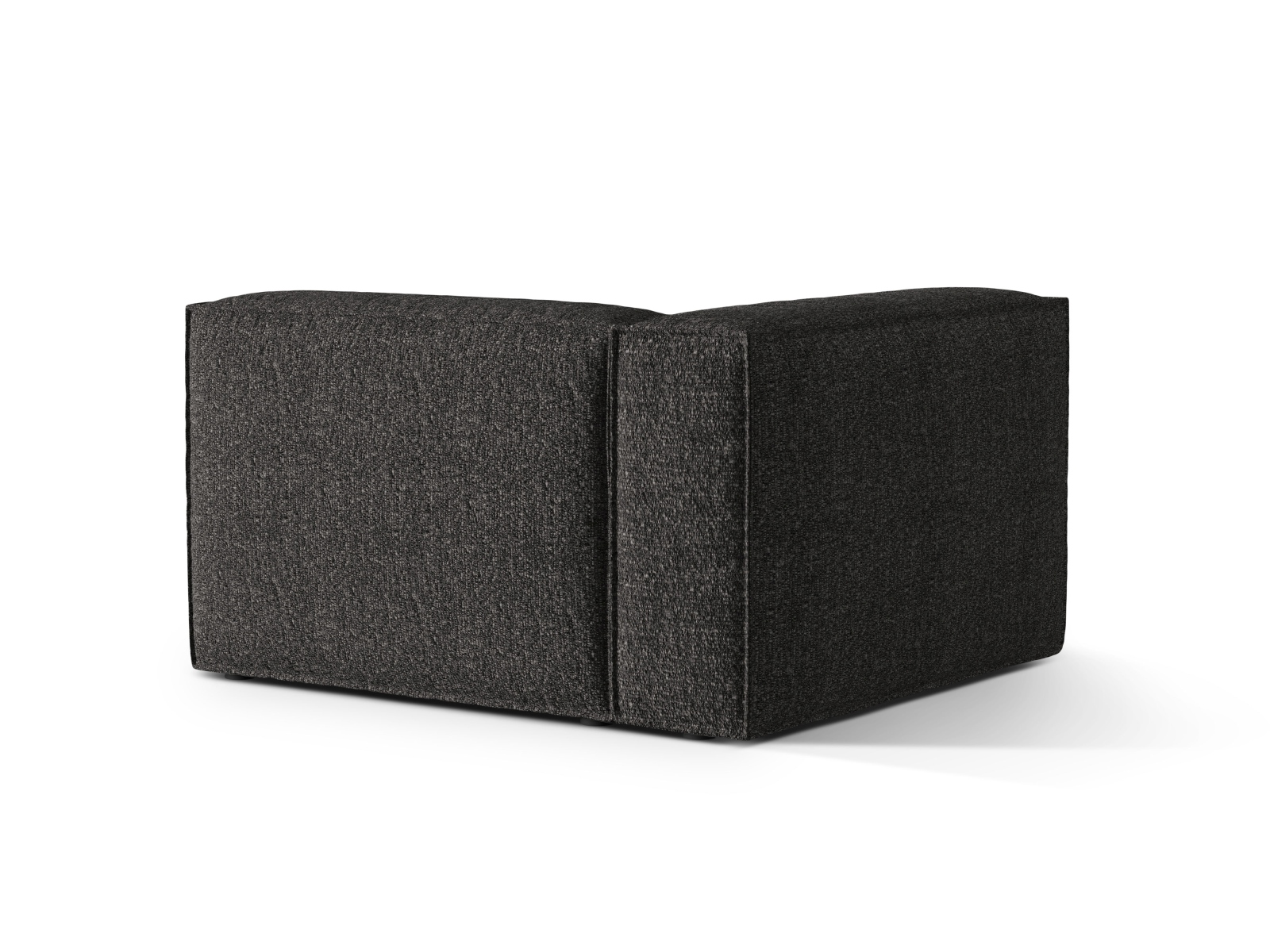 Boucle Left Modular Sofa, "Nuria", 1 Seat, 125x110x72