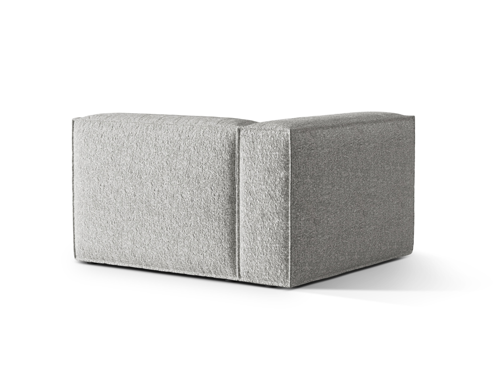 Boucle Left Modular Sofa, "Nuria", 1 Seat, 125x110x72